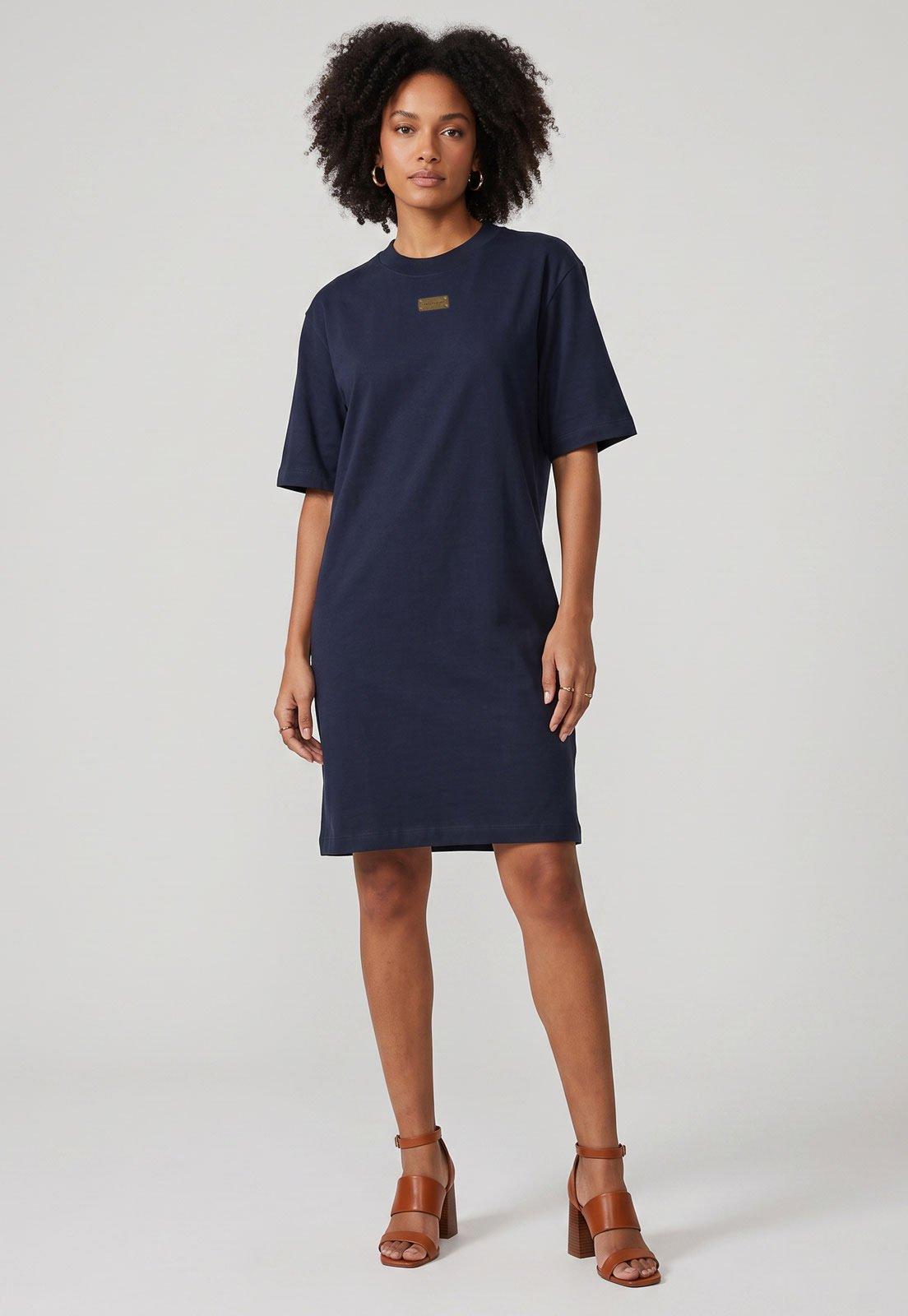 Vestido Lança Perfume Logo Azul