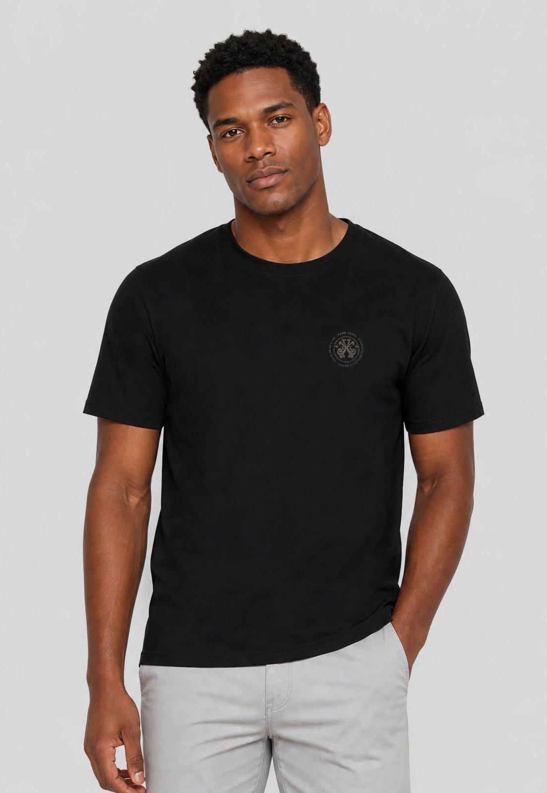 Camiseta Masculina John John Estampa Preta