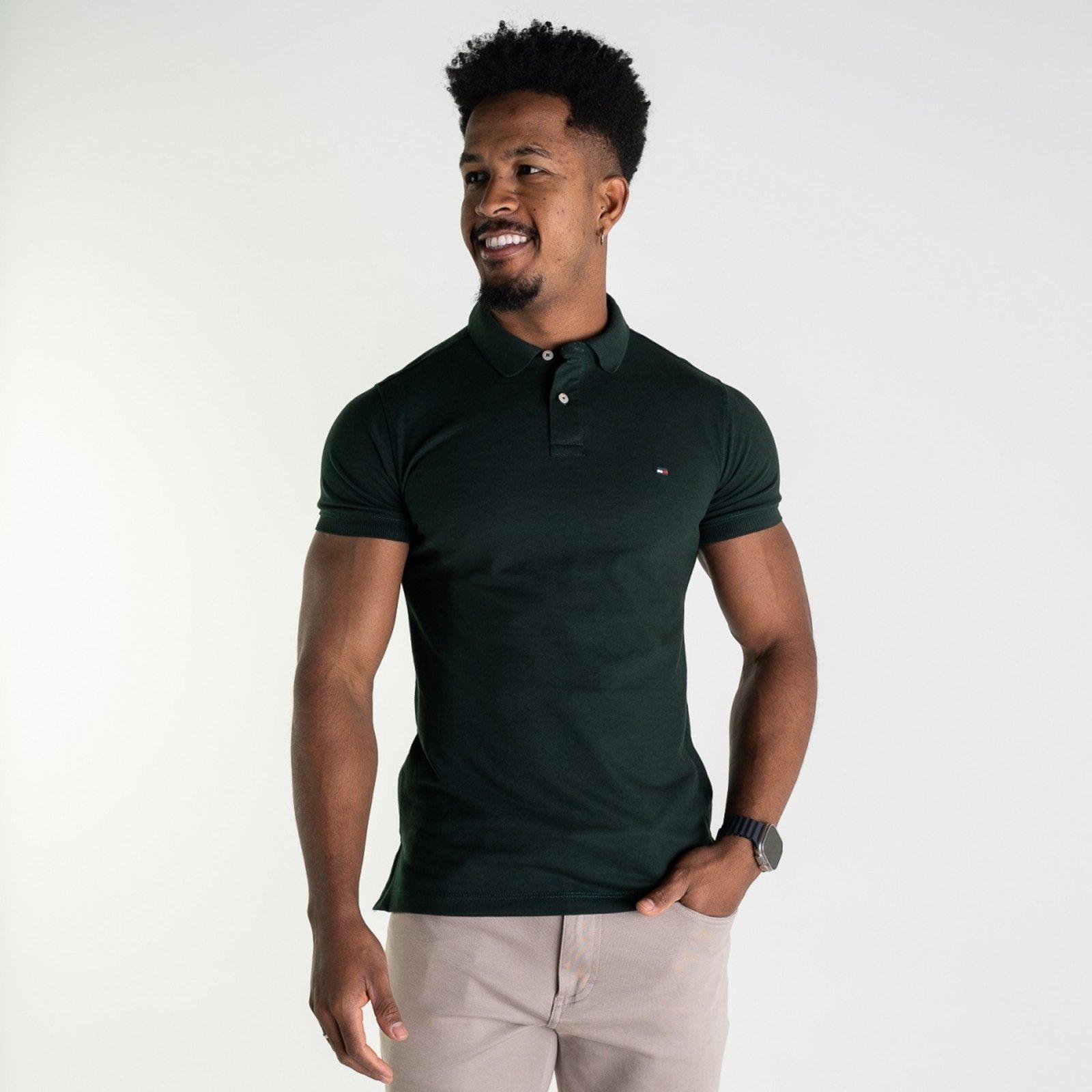 Camisa Polo Tommy Hilfiger Verde Militar