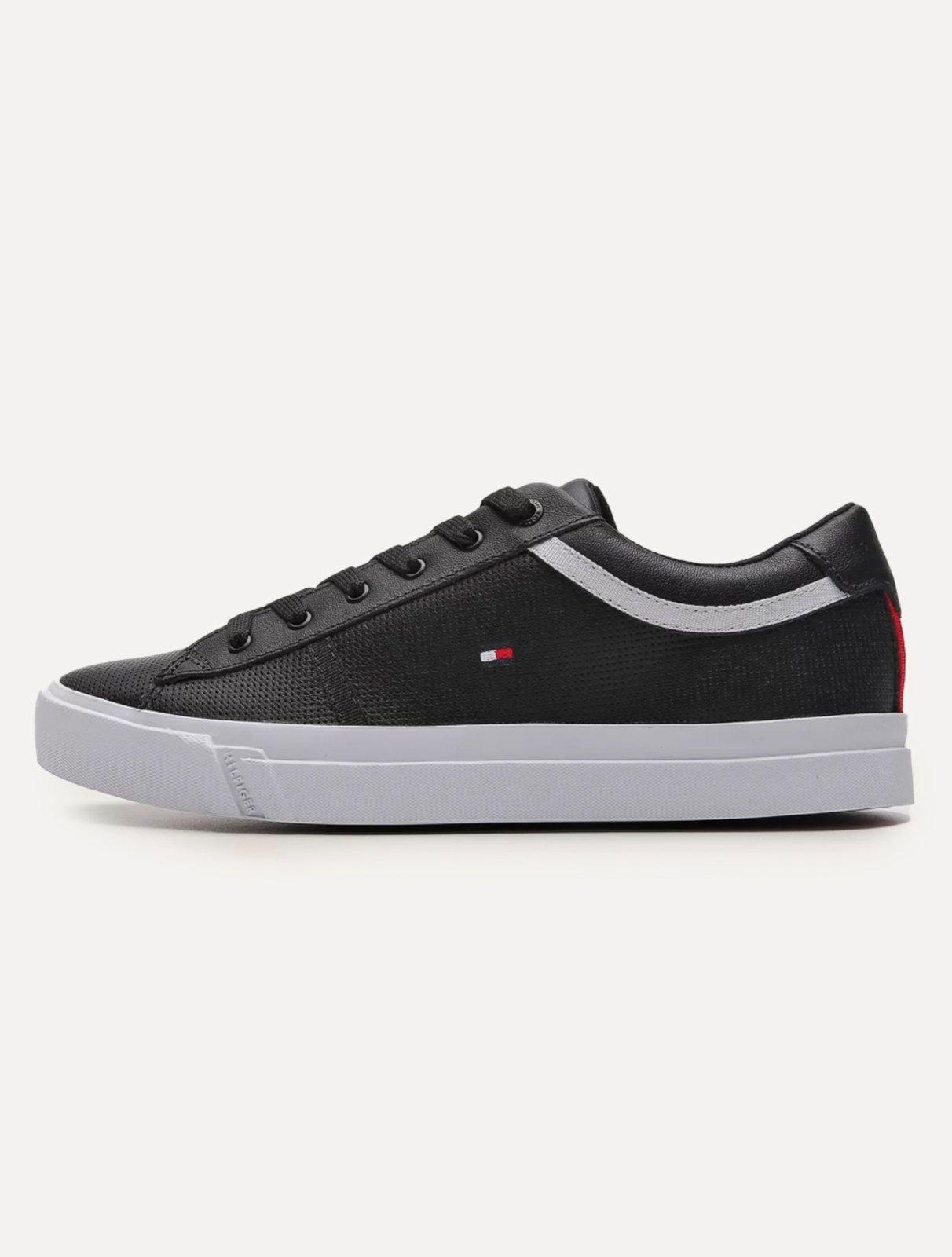 Tênis Tommy Hilfiger Masculino Jay 13A Iconic Puched Preto