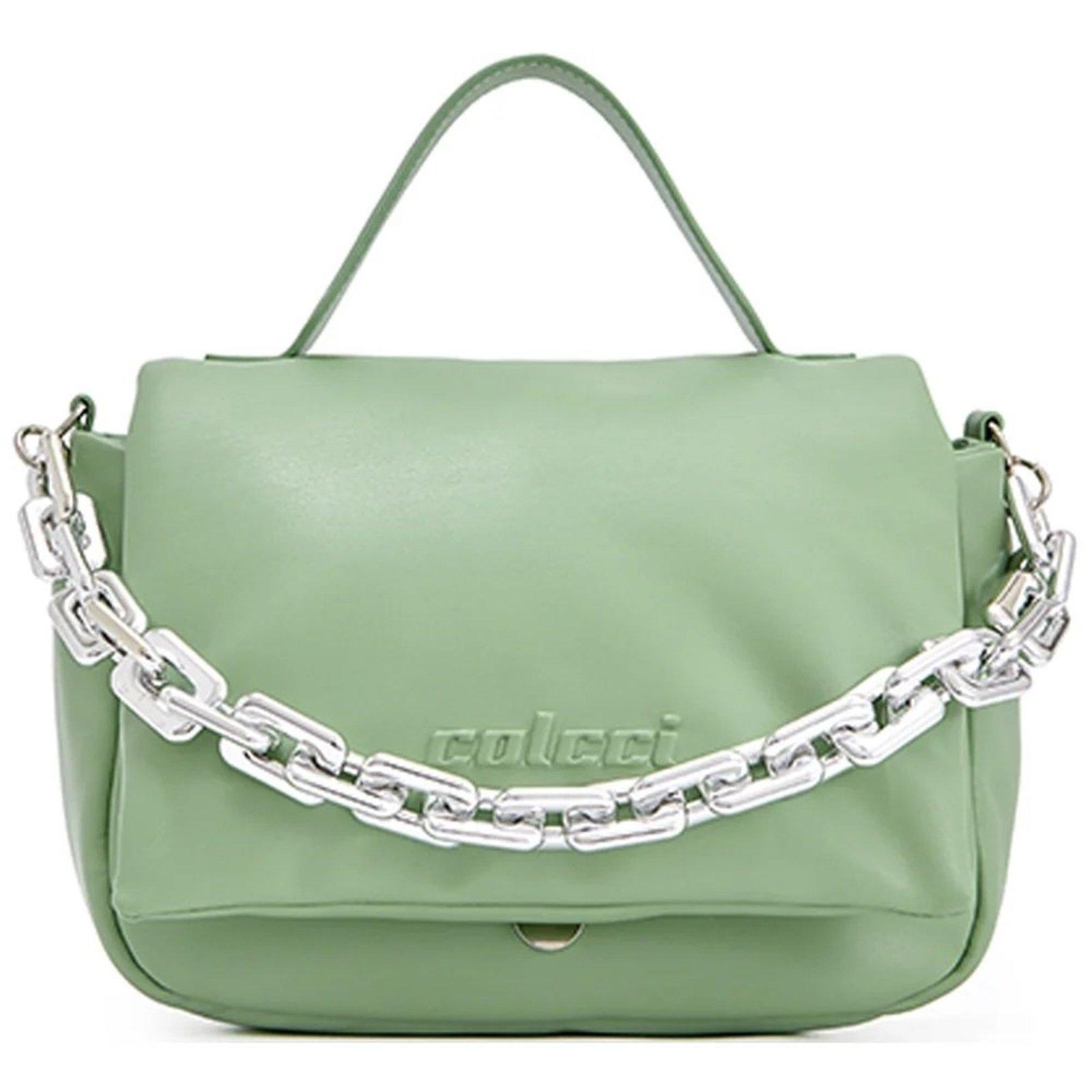 Bolsa Shoulder Colcci Relevo Pr25 Verde Feminino