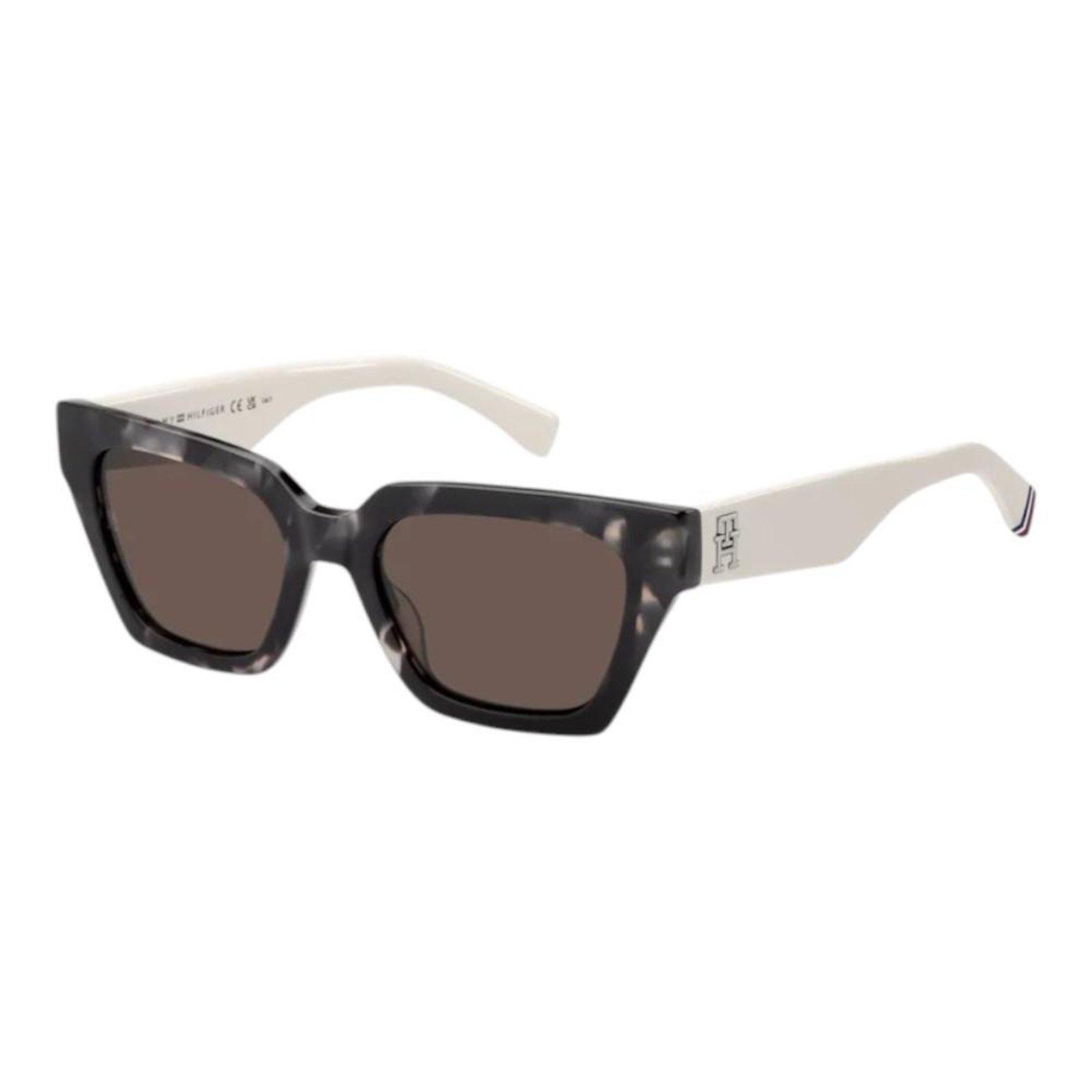 Óculos Tommy Hilfiger 2101S Preto e Bege Feminino