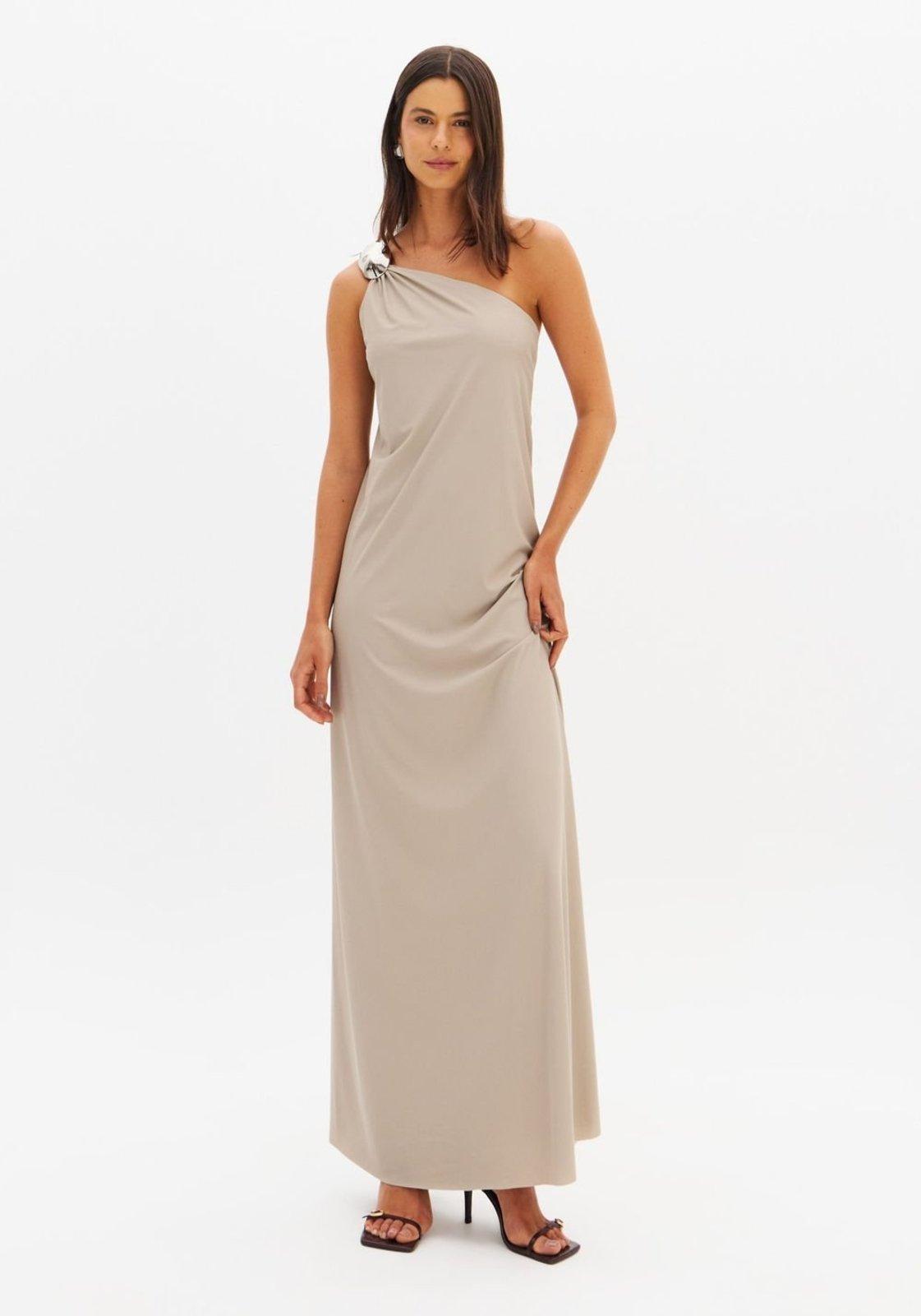 Vestido Longo Ombro Único Lança Perfume