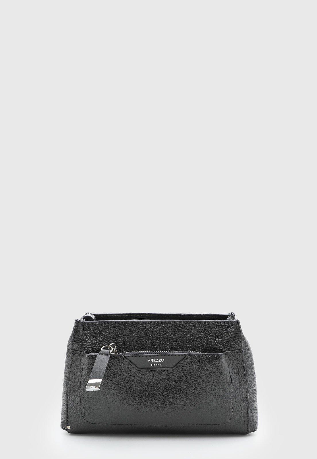 Bolsa Feminina Arezzo Média Texturizada Preta