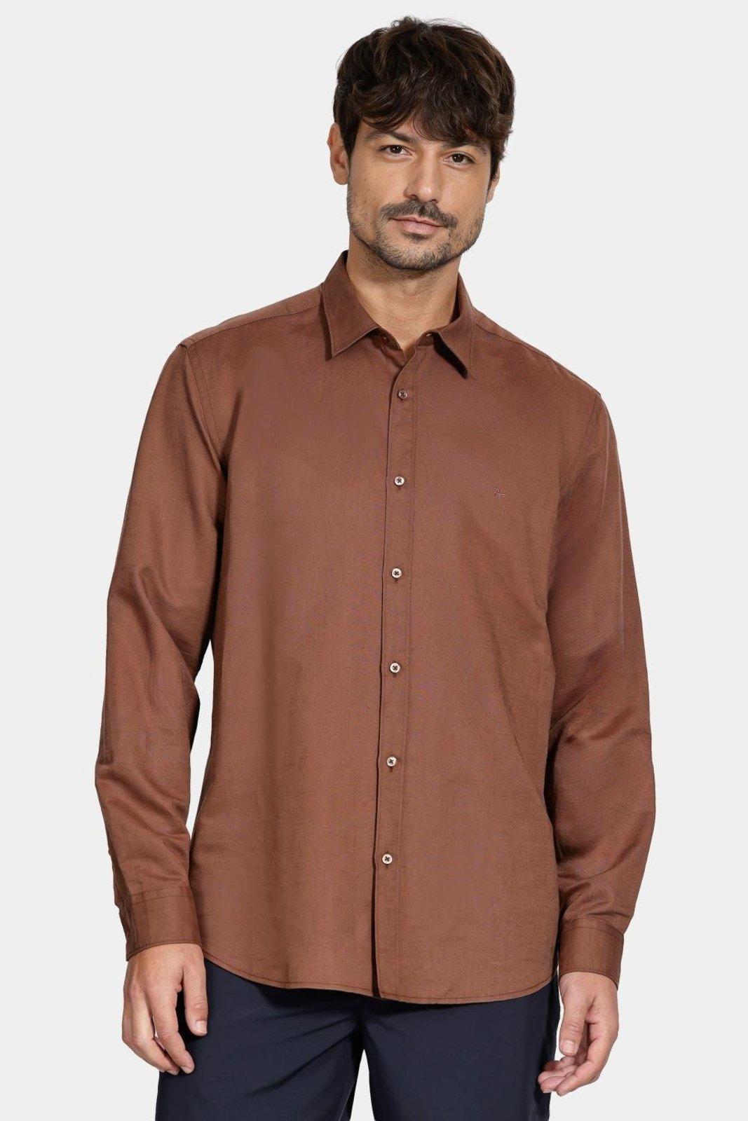 Camisa Aramis Manga Longa Regular Linho