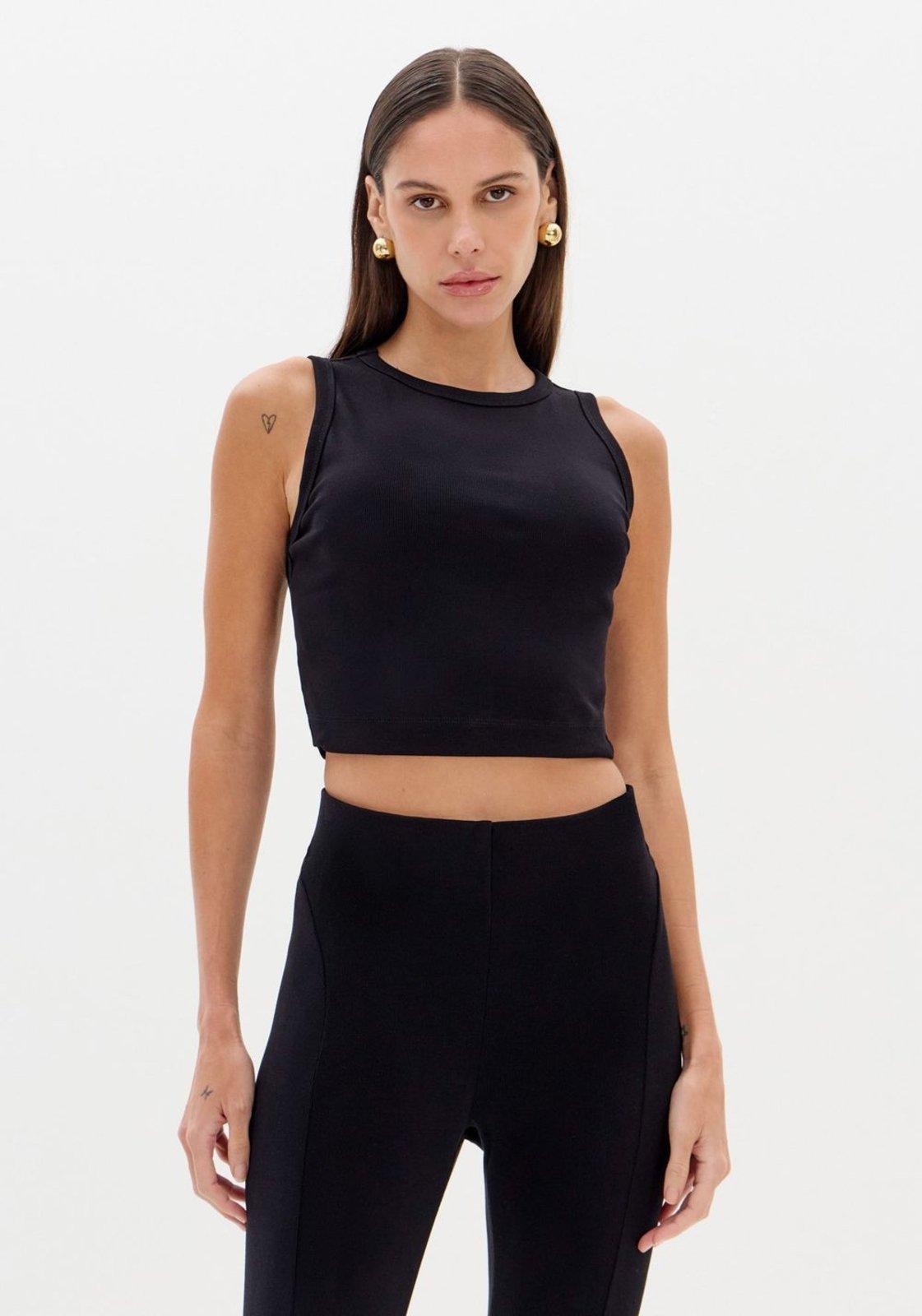 Blusa Curta Sem Mangas Lança Perfume