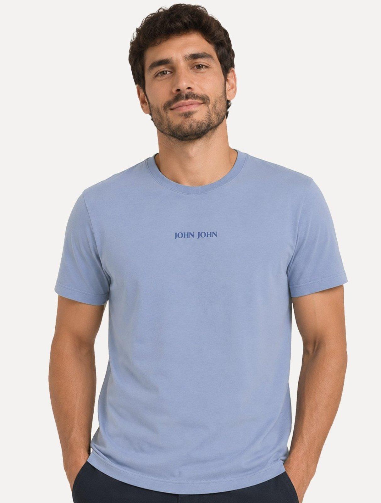 Camiseta John John Masculina Regular Clean Roxo Médio