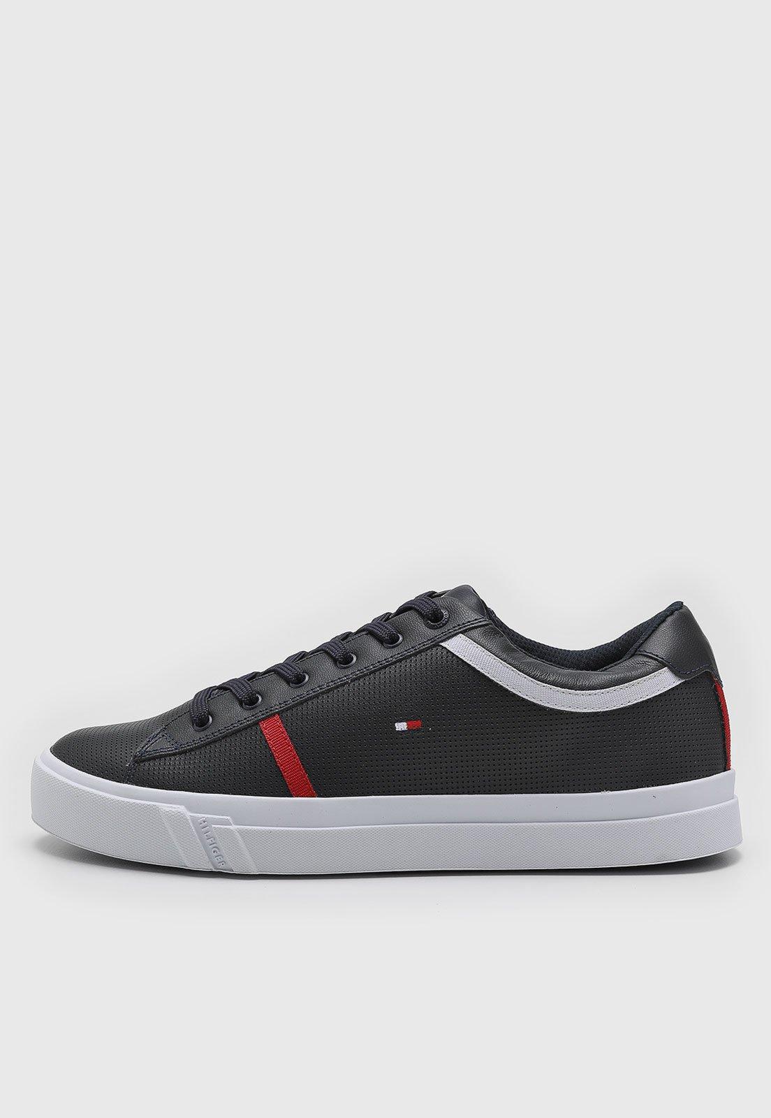 Tênis Tommy Hilfiger Logo Azul-Marinho