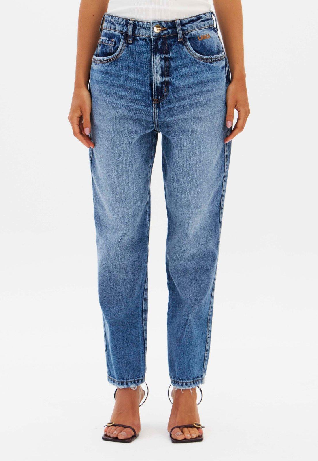 Calça Feminina Lança Perfume Jeans Mom Azul