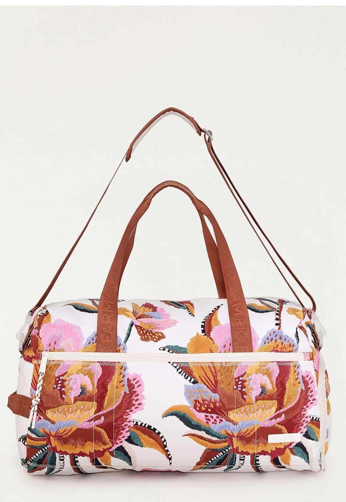 Bolsa FARM Floral Lucia Branca