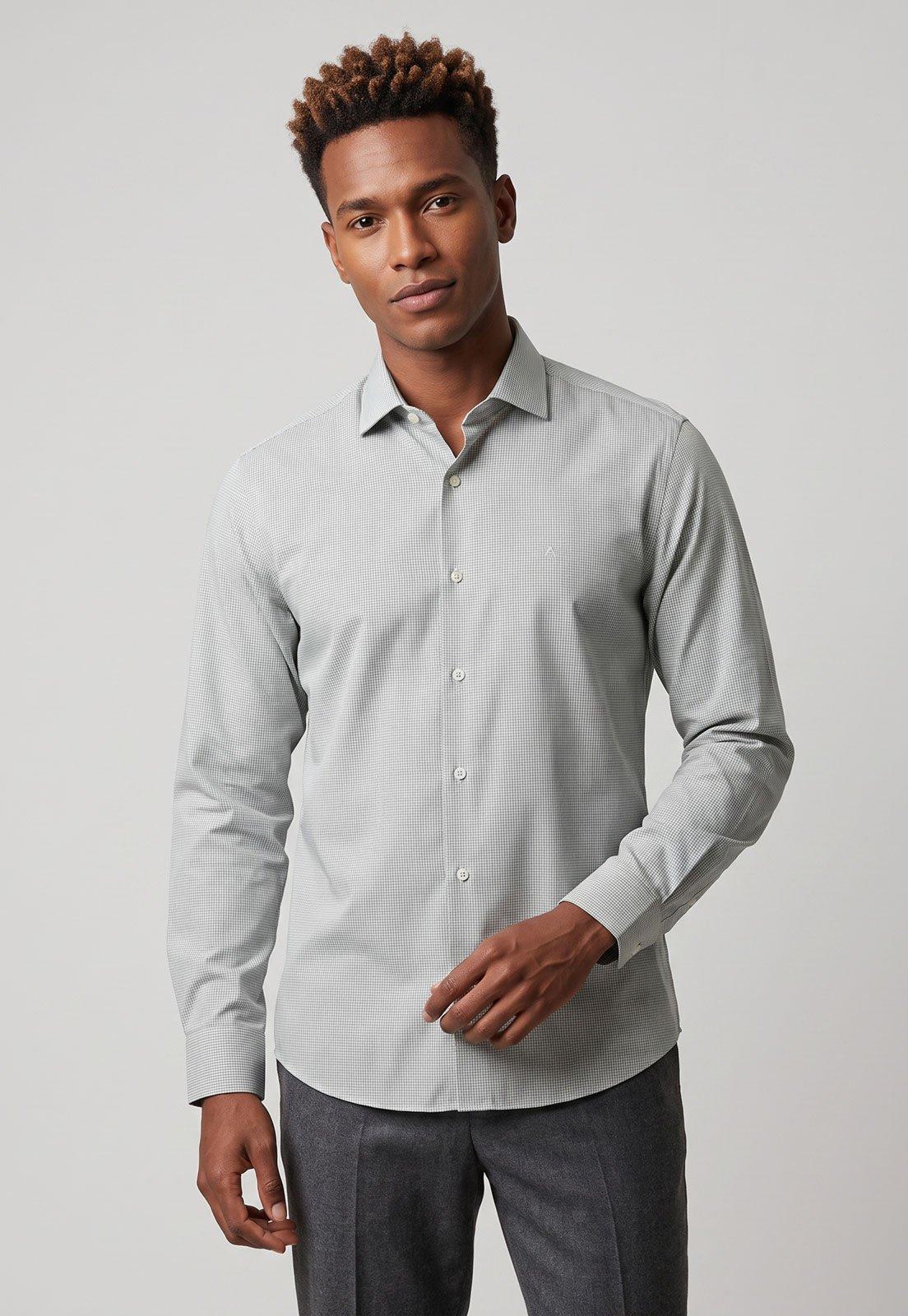 Camisa Masculina Aramis Xadrez Verde