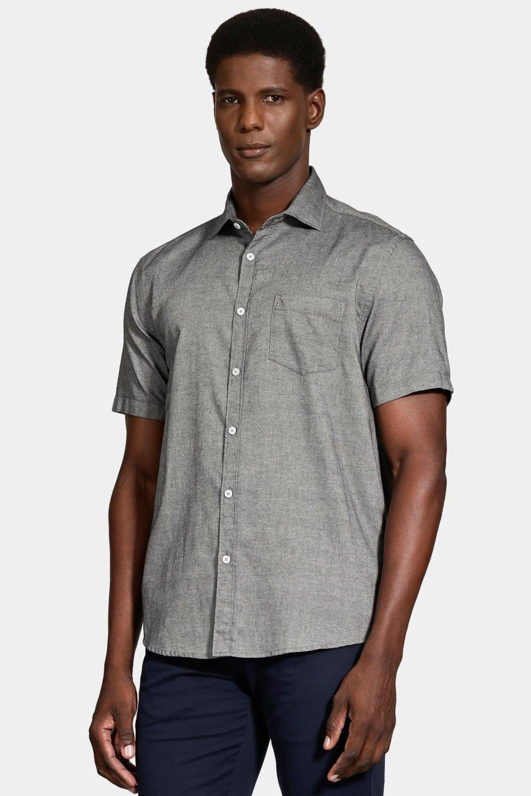Camisa Aramis Manga Curta Algodão Preto
