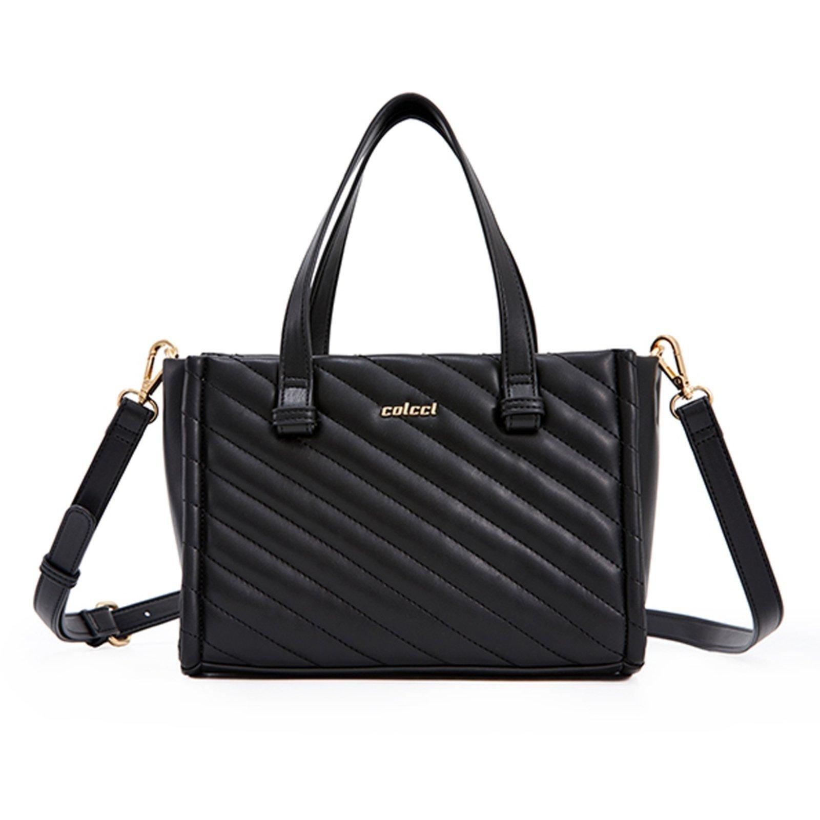 Bolsa Tote Colcci Texture In24 Preto Feminino