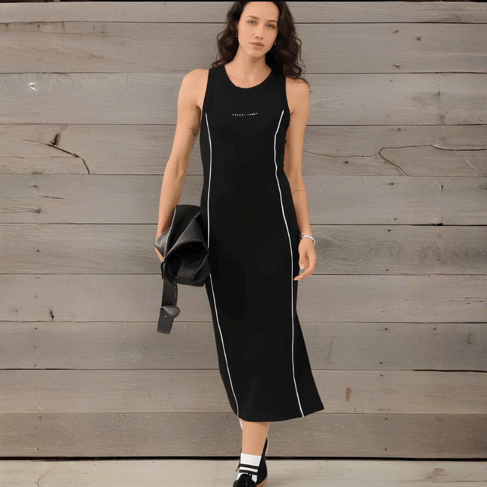 Vestido Midi Slim Canelado Colcci Sport