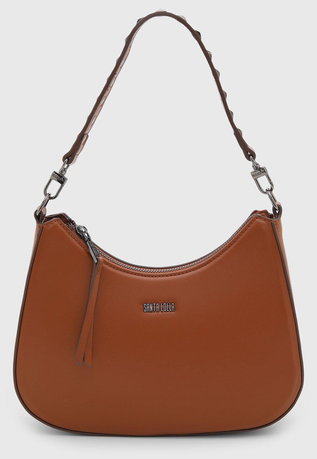 Bolsa Santa Lolla Formato Arredondado Marrom