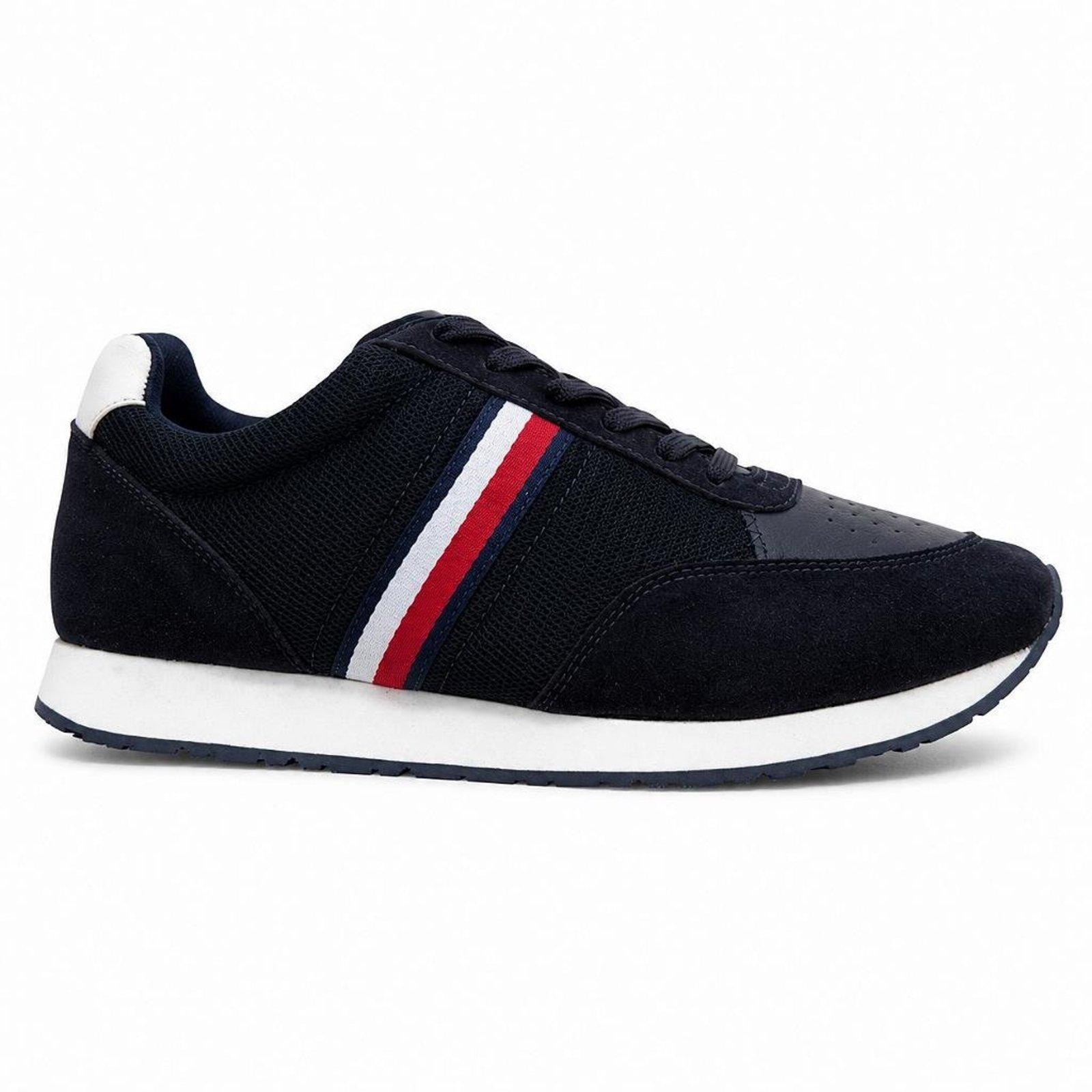Tênis Tommy Hilfiger Leeds Runner Mix Masculino Desert Sky