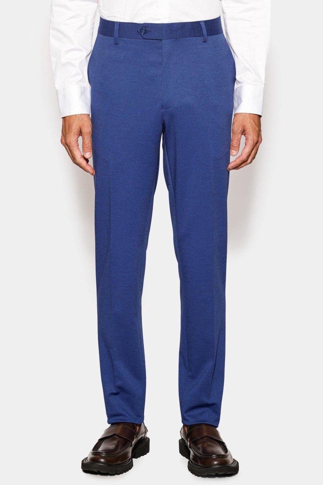 Calça Aramis Alfaiataria Malha Mescla Slim Azul Medio