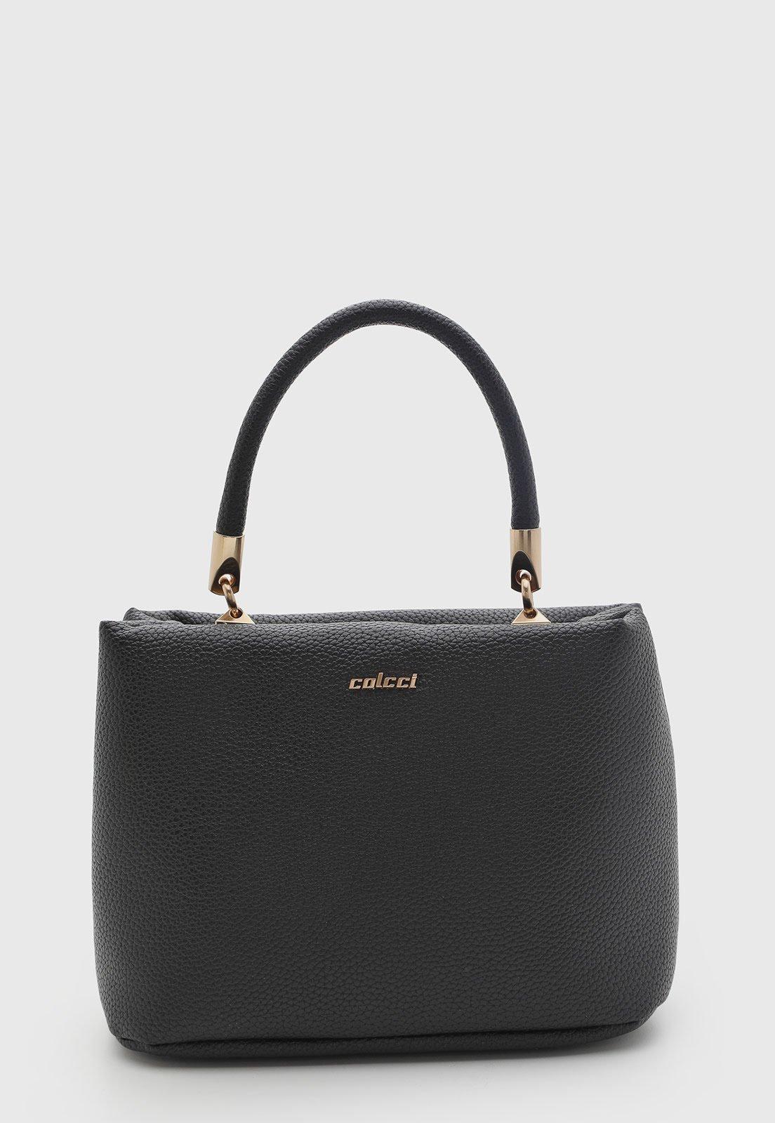 Bolsa Feminina Colcci Média Texturizada Preta