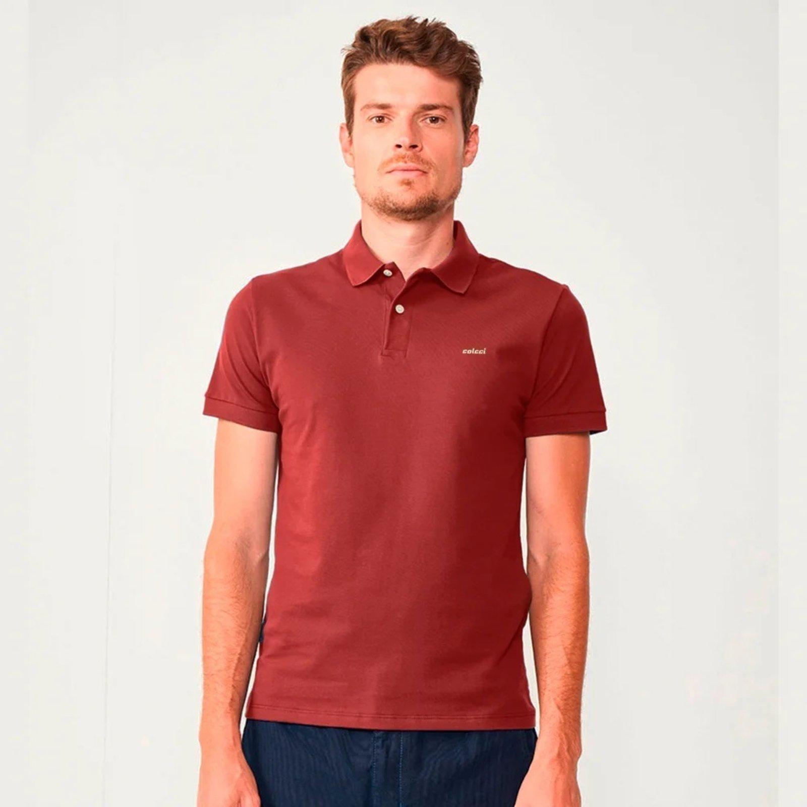 Camisa Polo Colcci Basic Ou25 Vermelho Masculino