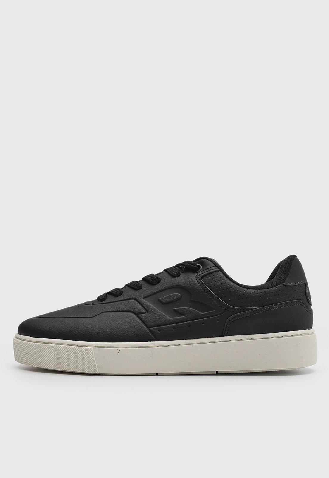 Tênis Masculino Reserva Preto com Solado Branco