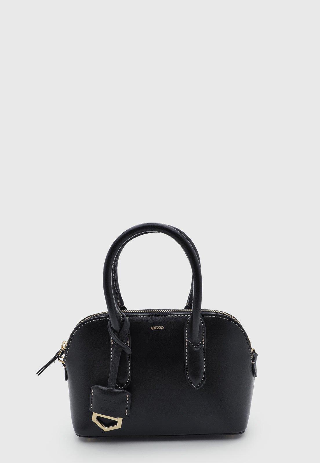 Bolsa Feminina Arezzo Pequena Couro Preto
