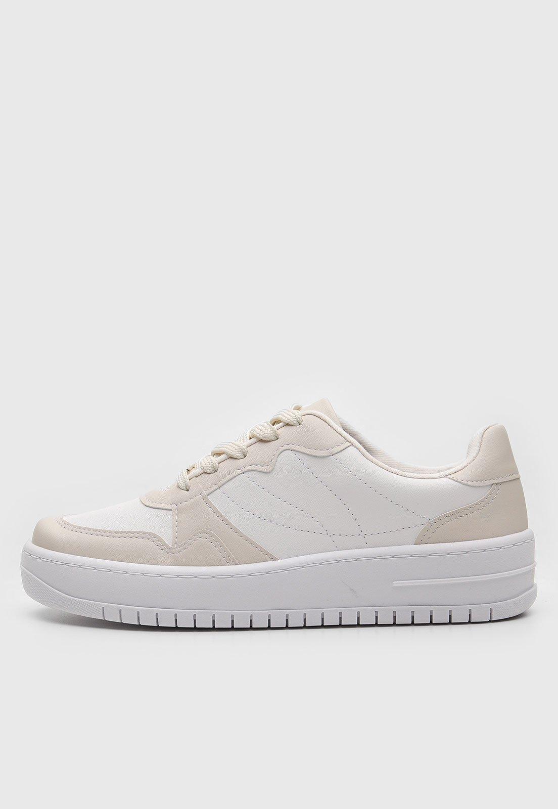 Tênis Vizzano Com Cadarço Off-White