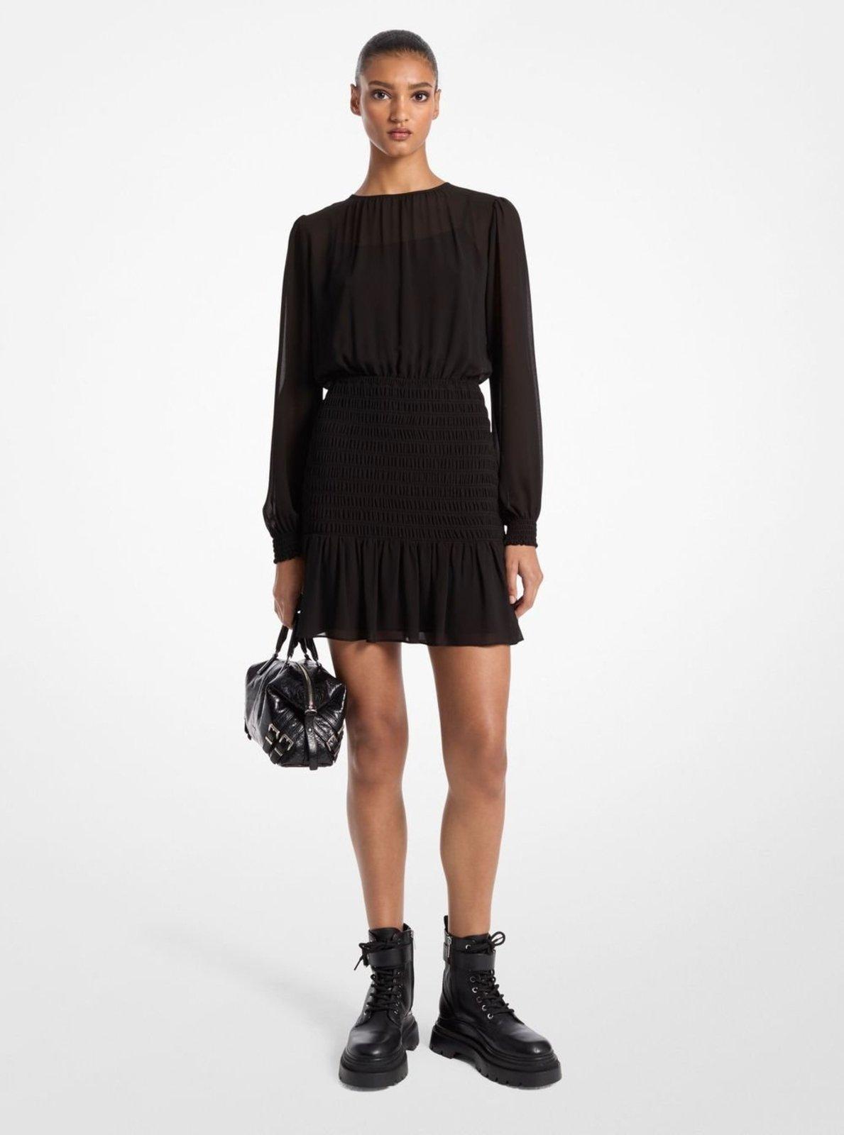 Vestido Georgette Mini De Poliéster Mf482j77r3001