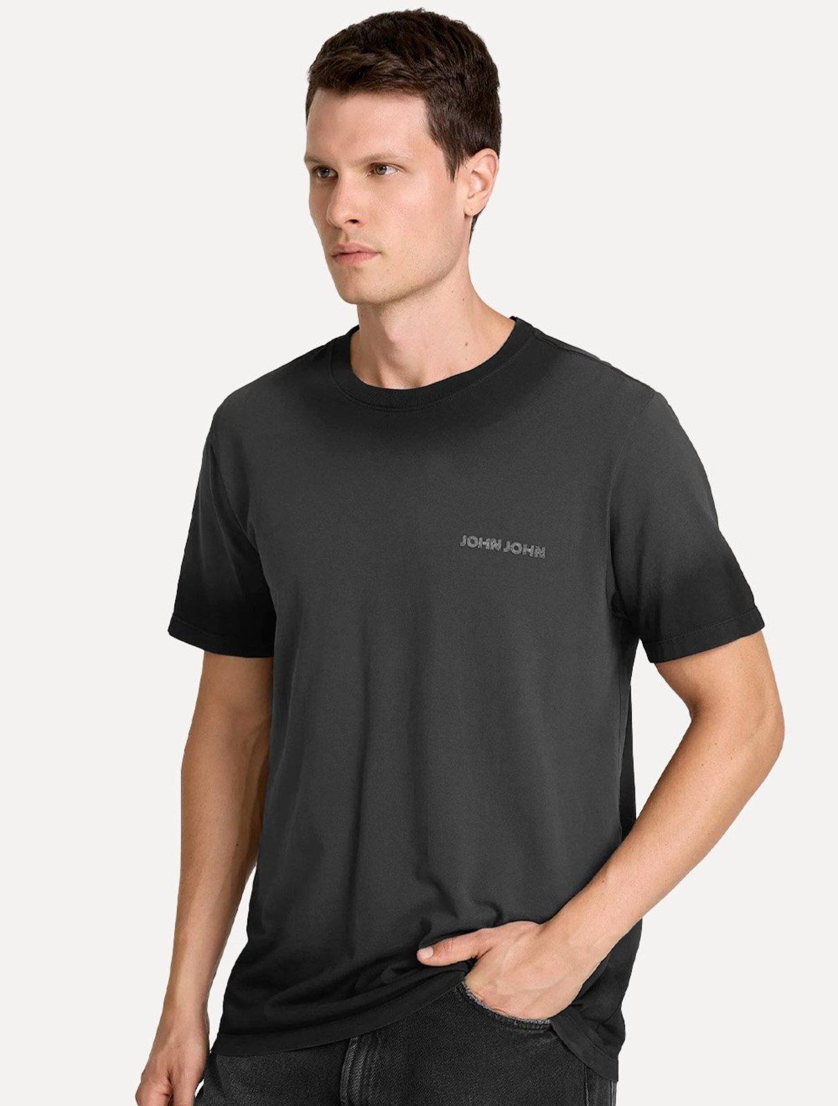 Camiseta John John Masculina Regular Fit Firework Cinza Escuro