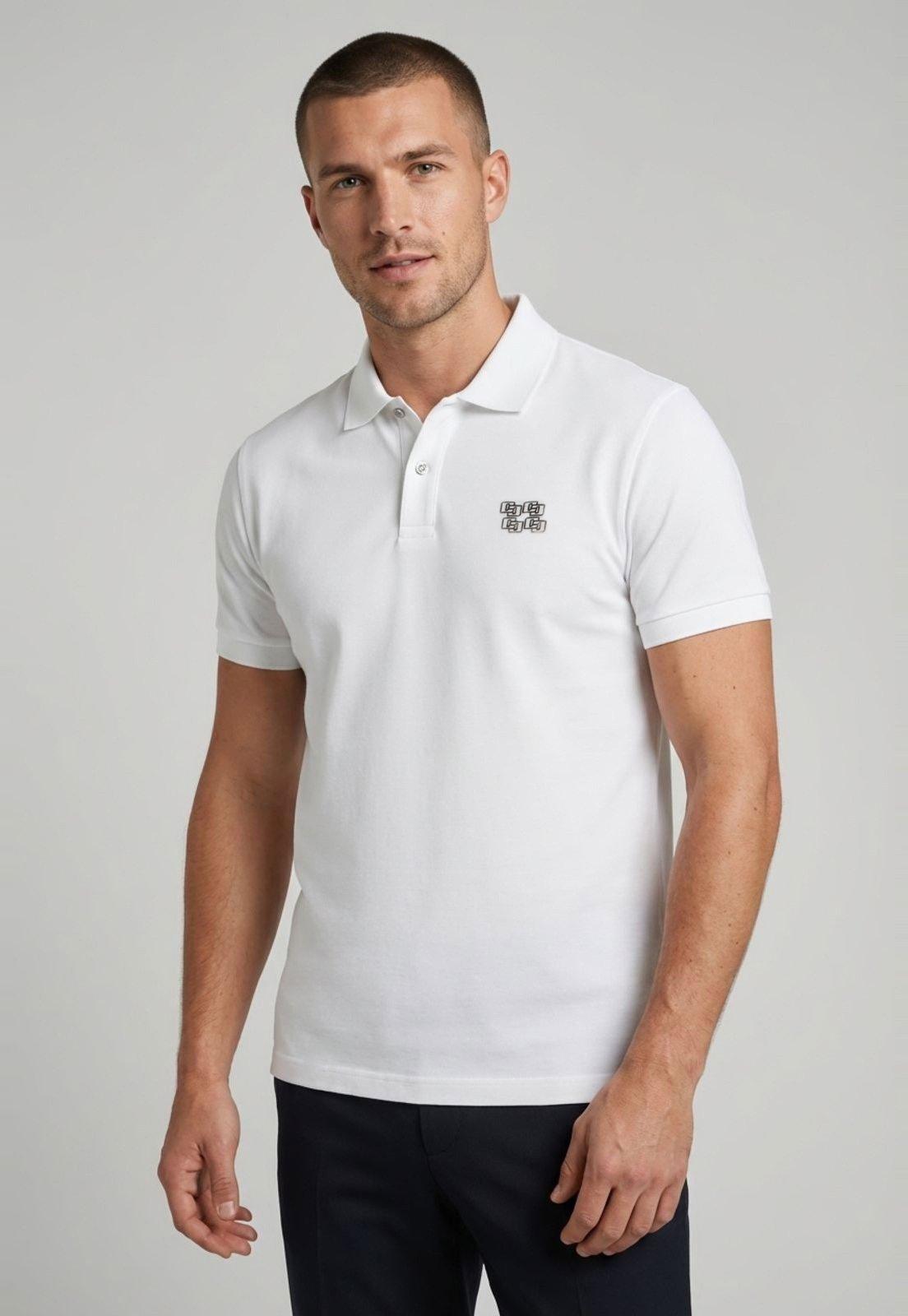 Polo Masculina Colcci Clássica Algodão Branca