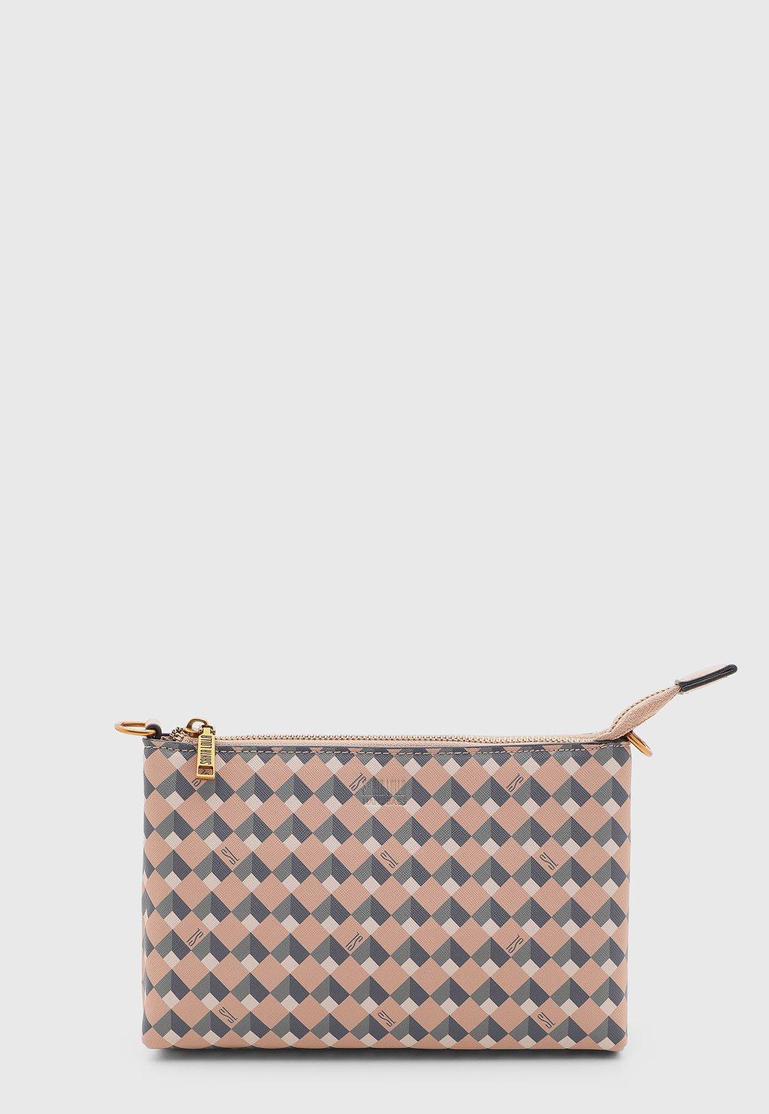 Bolsa Feminina Santa Lolla Geométrica Rosa