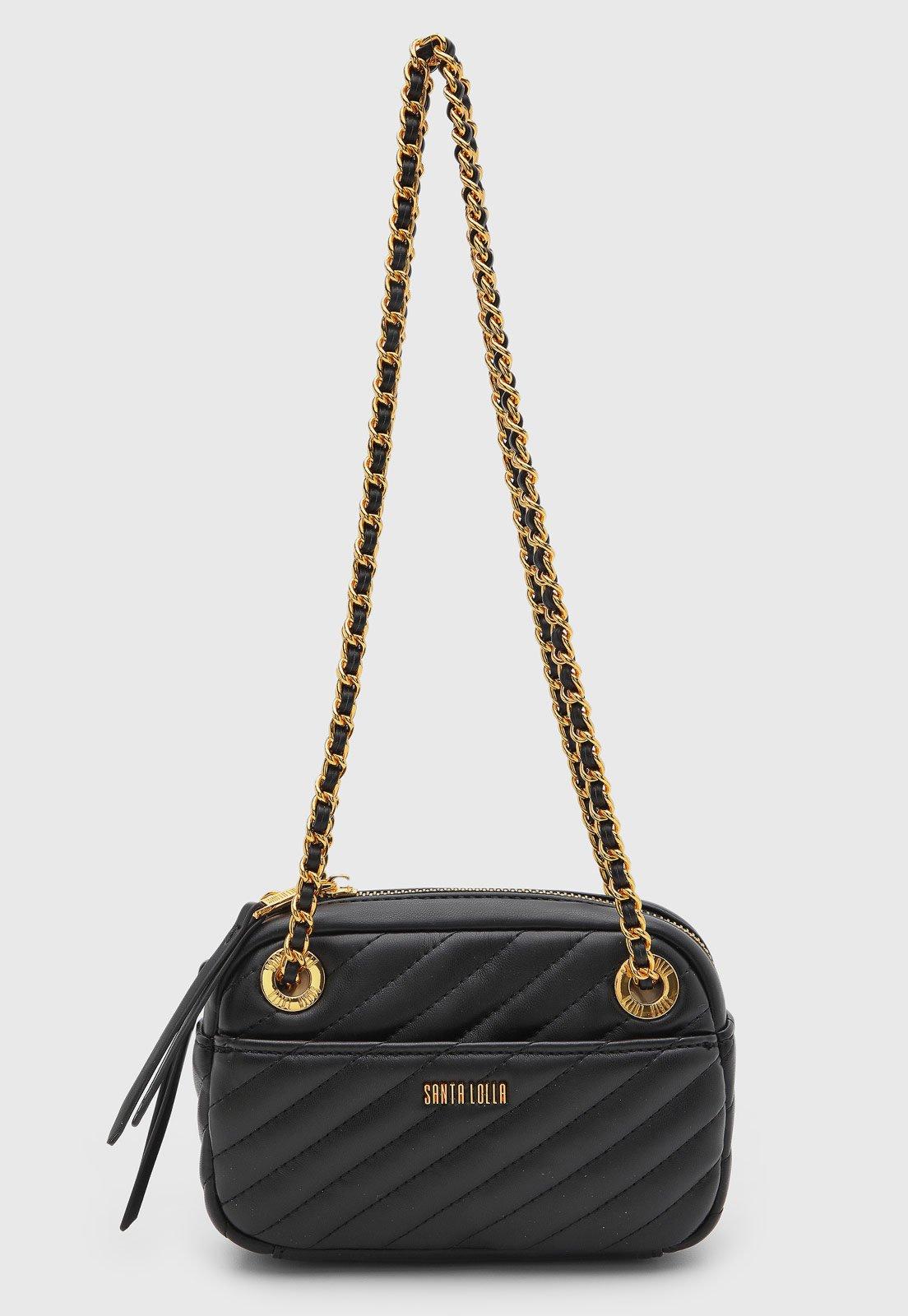 Bolsa Feminina Santa Lolla Matelassê Preta