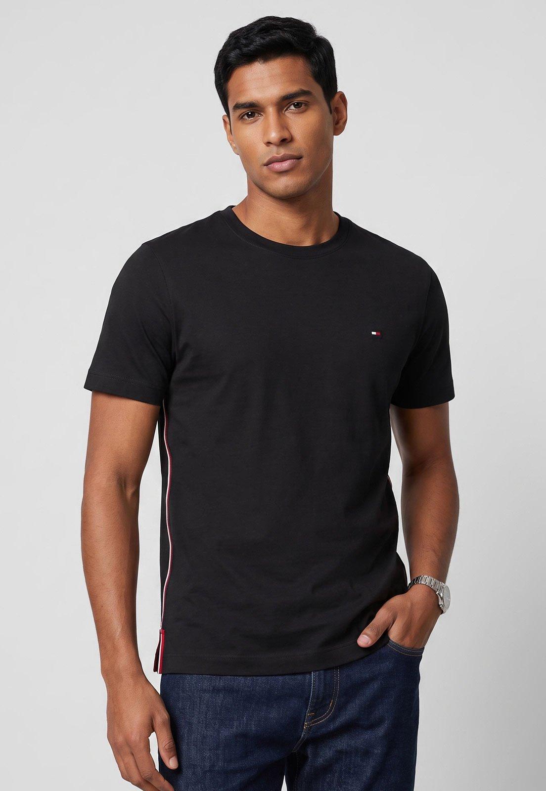 Camiseta Masculina Tommy Hilfiger Clássica Preta