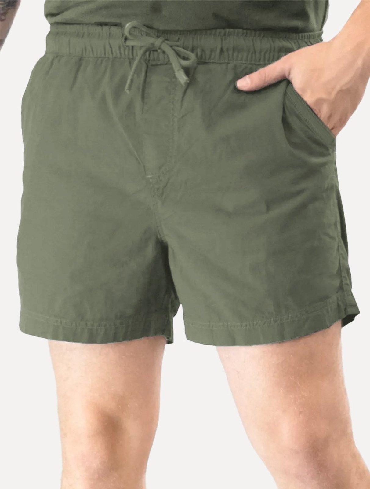 Short Aramis Masculino Elástico Color Liso Verde