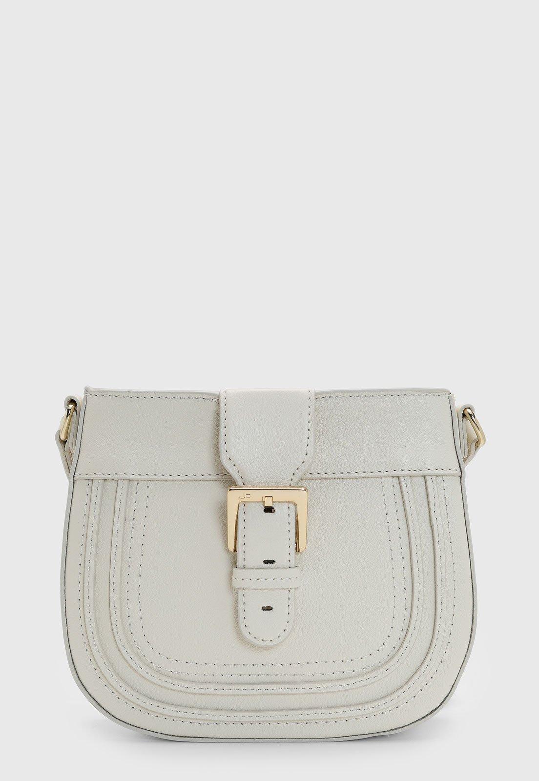 Bolsa Feminina Jorge Bischoff Alça Ajustável Off-White
