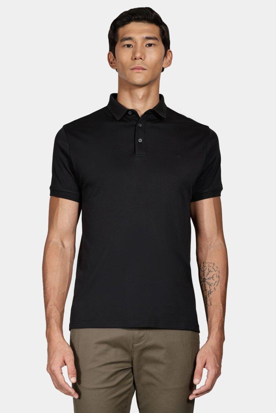 Polo Aramis Algodão Preto