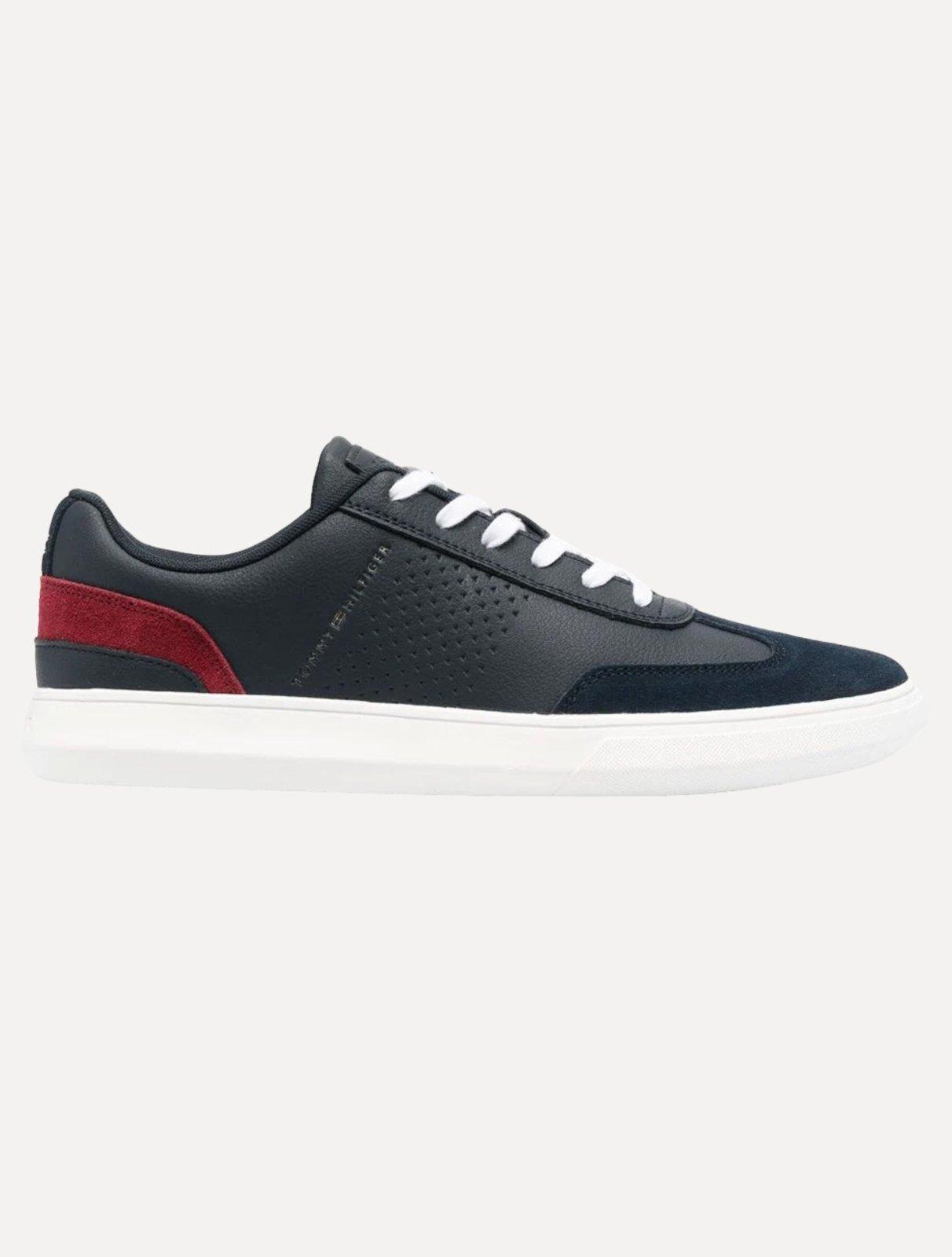 Tênis Tommy Hilfiger Masculino Couro Daniel 23 Azul Marinho
