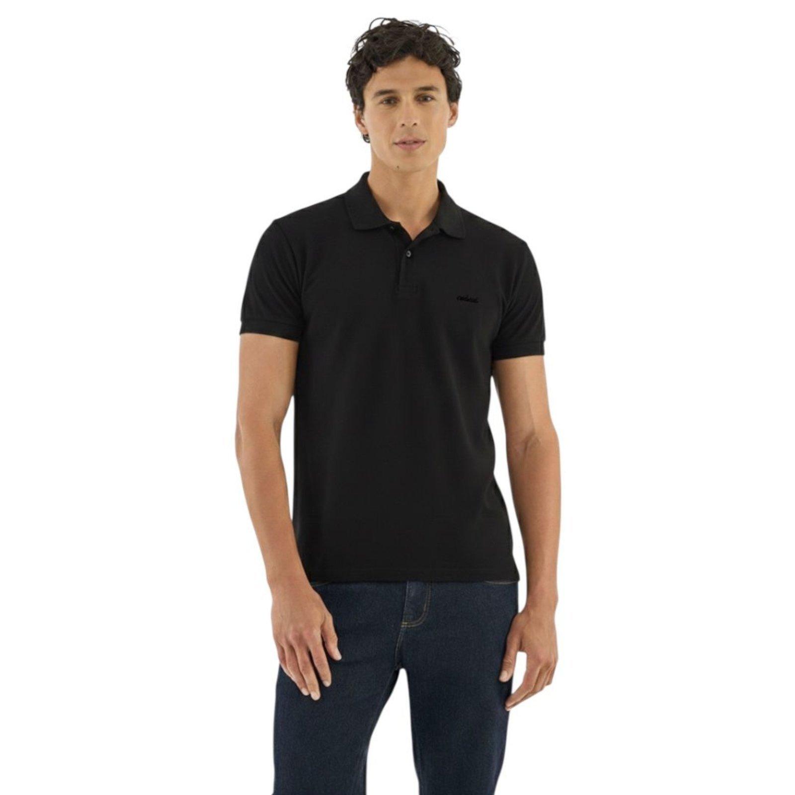 Polo Comfort Manga Curta Colcci Preto