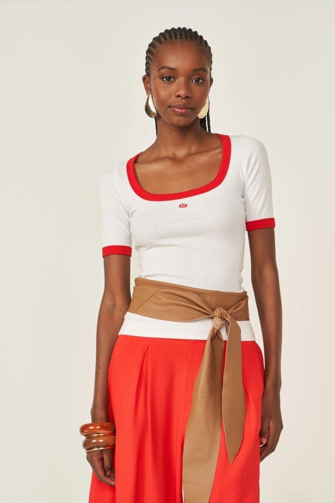 Blusa Canelada Colcci Off White