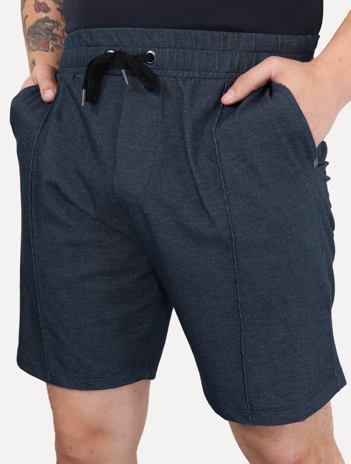 Bermuda Reserva Masculina Piquet Vegas Friso Azul Marinho