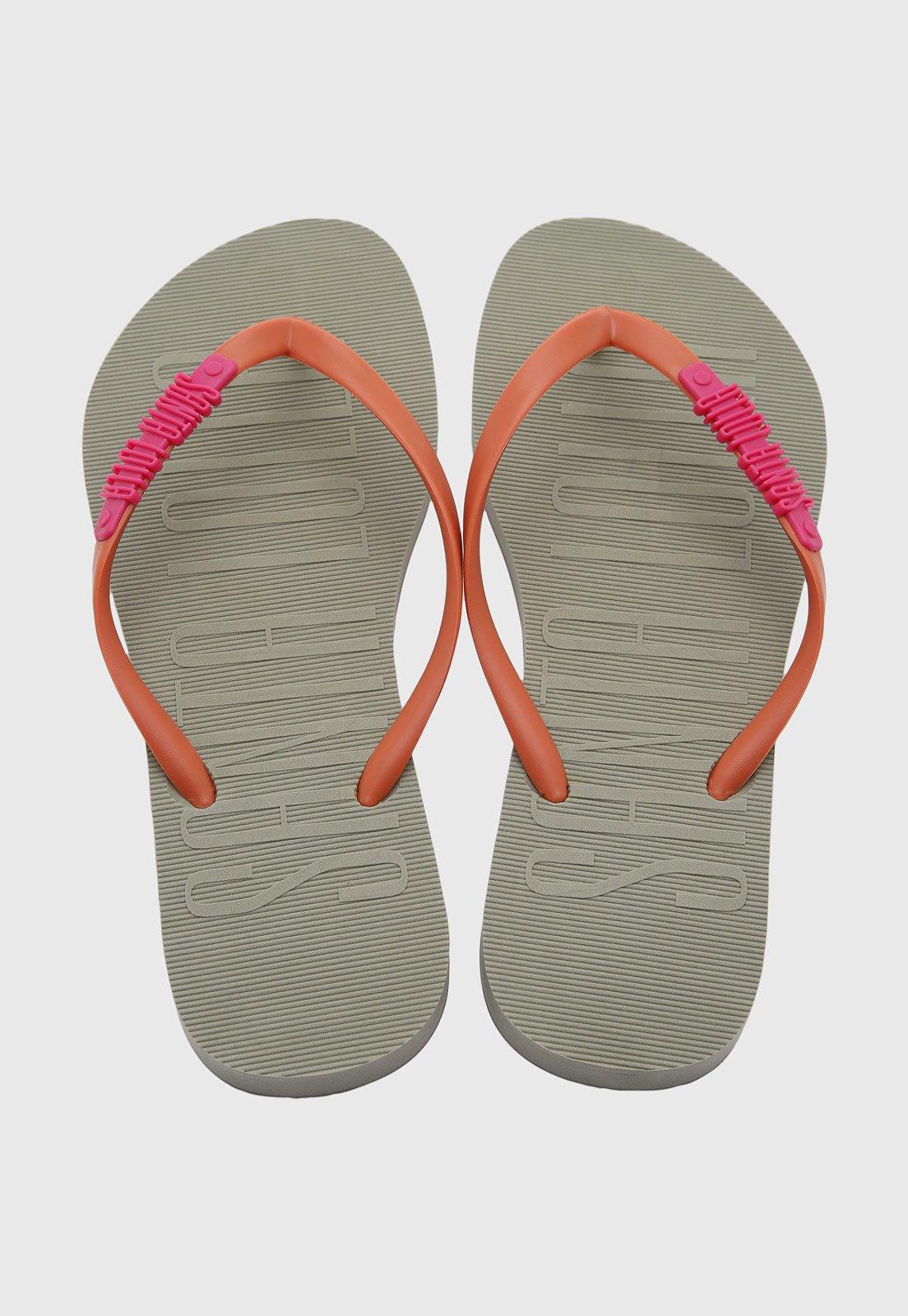 Chinelo Feminino Santa Lolla Logo Verde