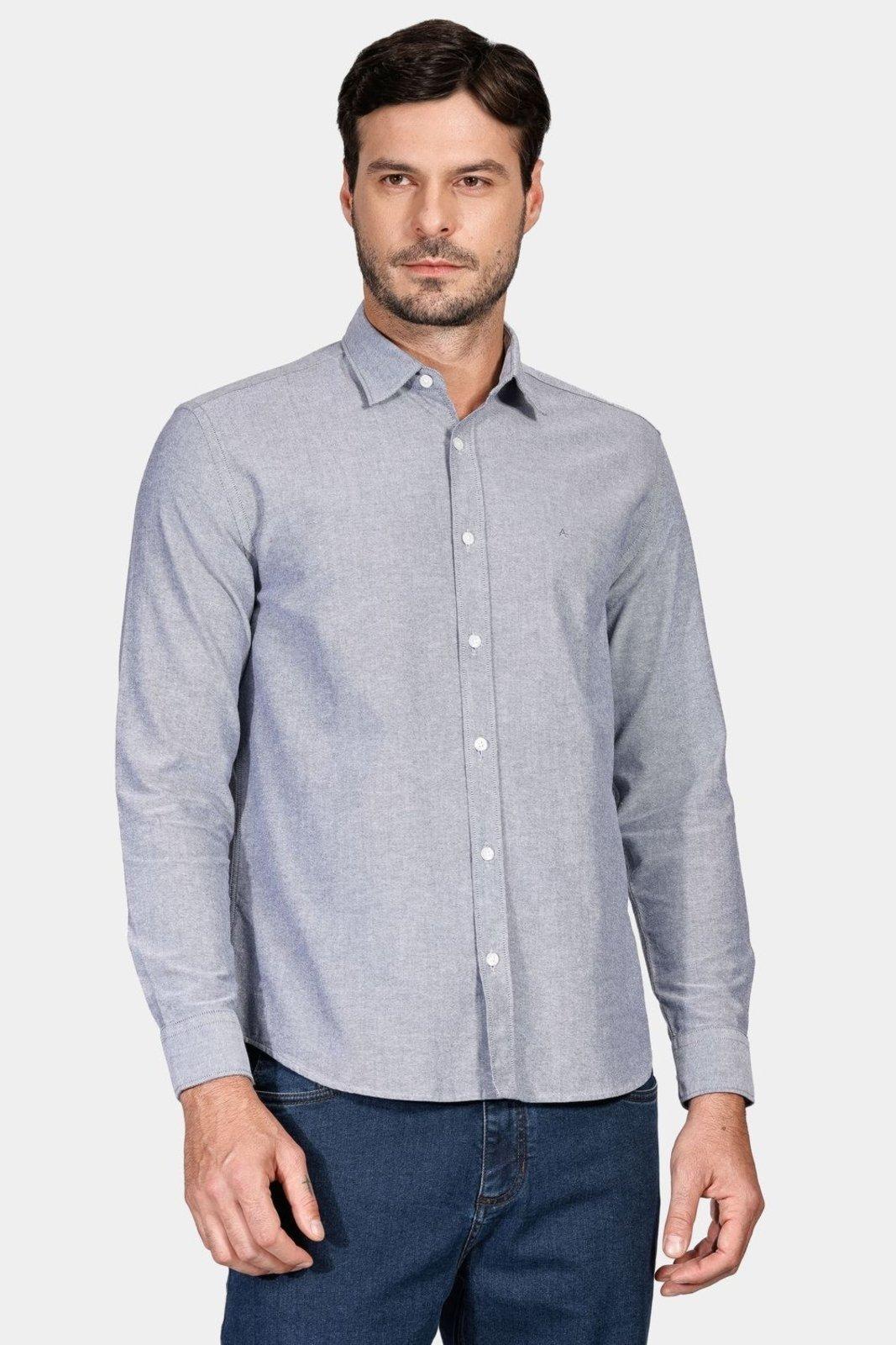 Camisa Aramis Regular Oxford Marinho