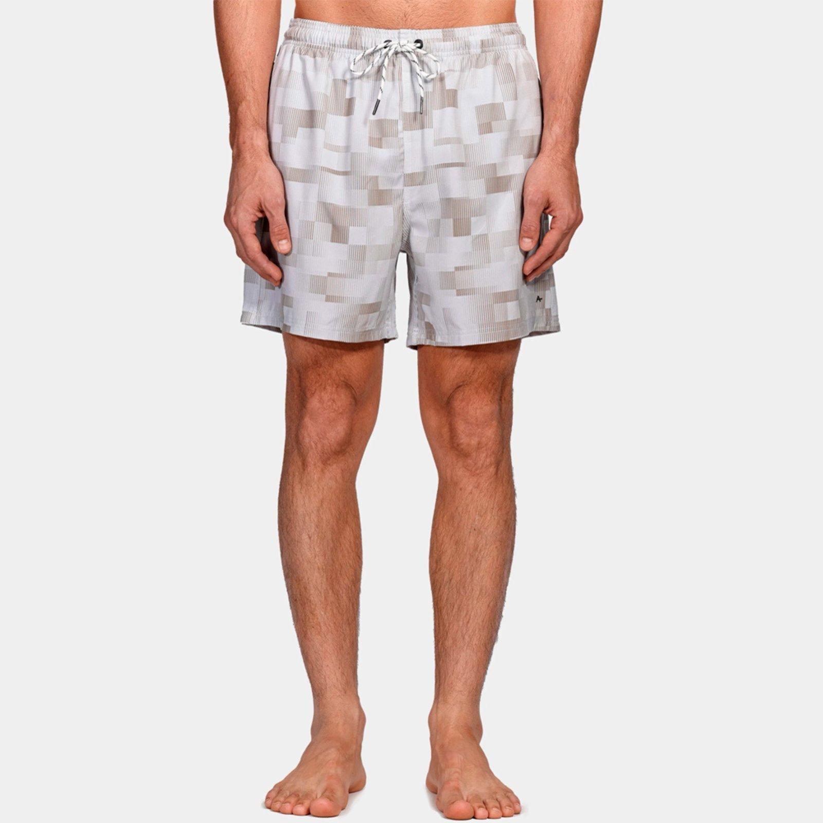 Short Aramis Estampado Pixel Pr26 Bege Masculino