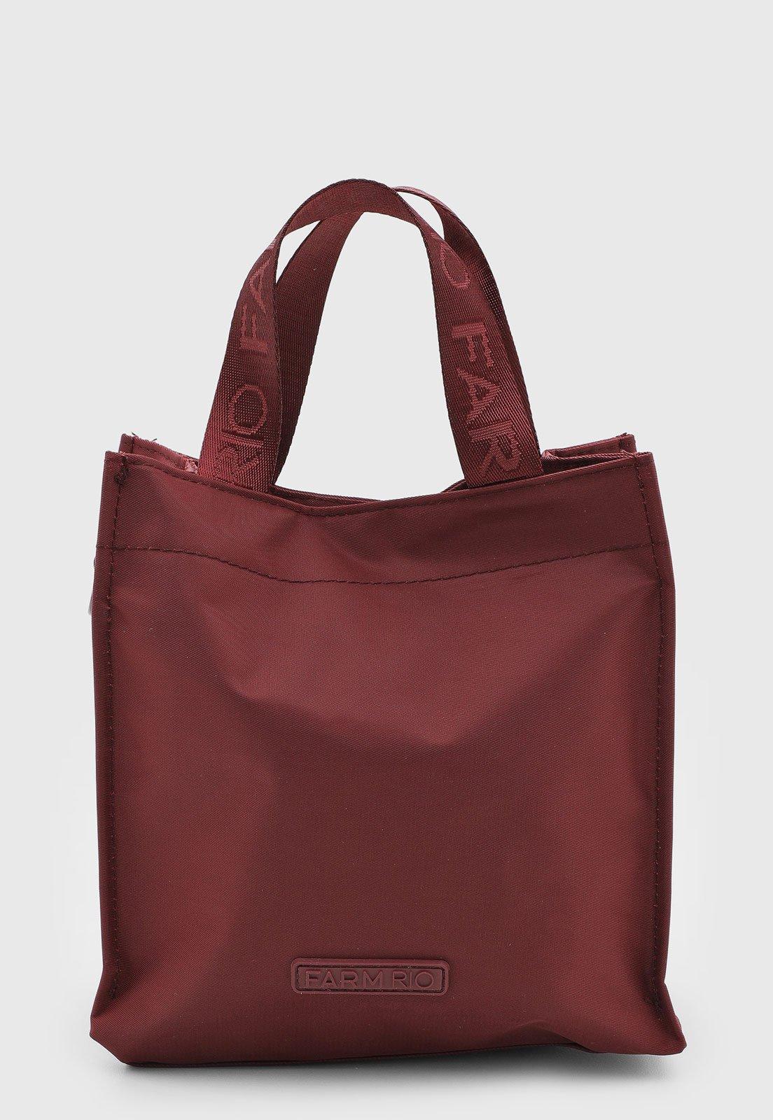 Bolsa Feminina FARM Alça Opcional Vinho