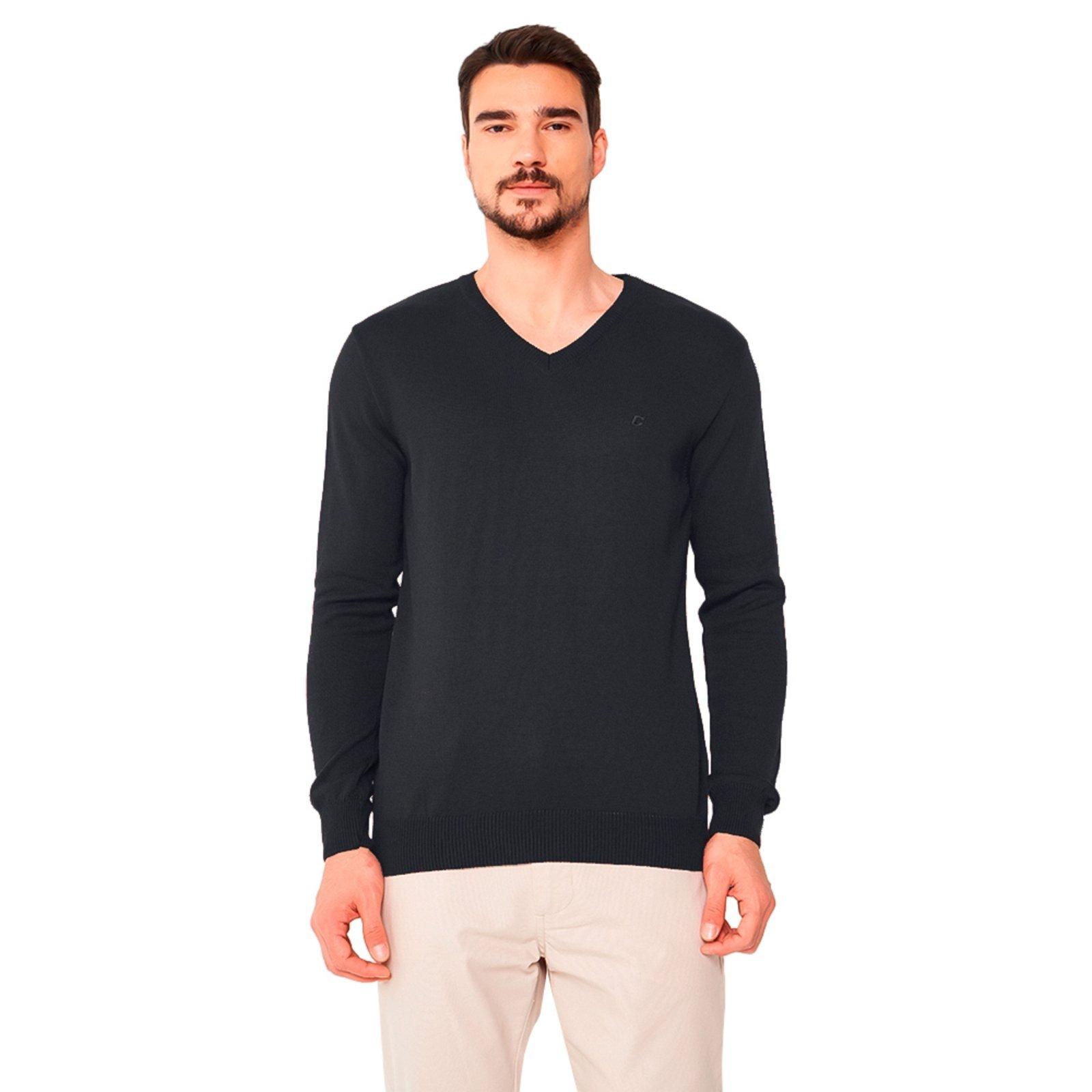 Suéter Tricô Colcci Slim Ou24B Preto Masculino