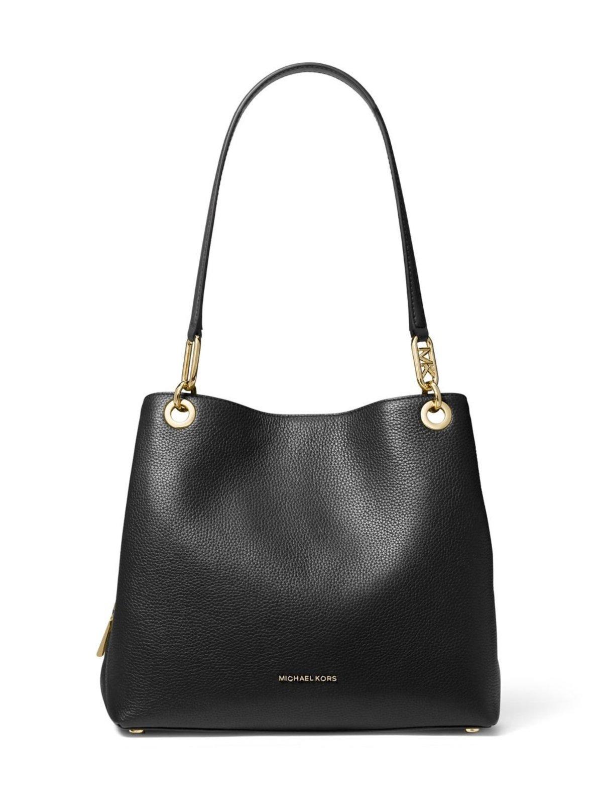 Bolsa tote kensington grande de couro Bolsa tote kensington grande de couro Black