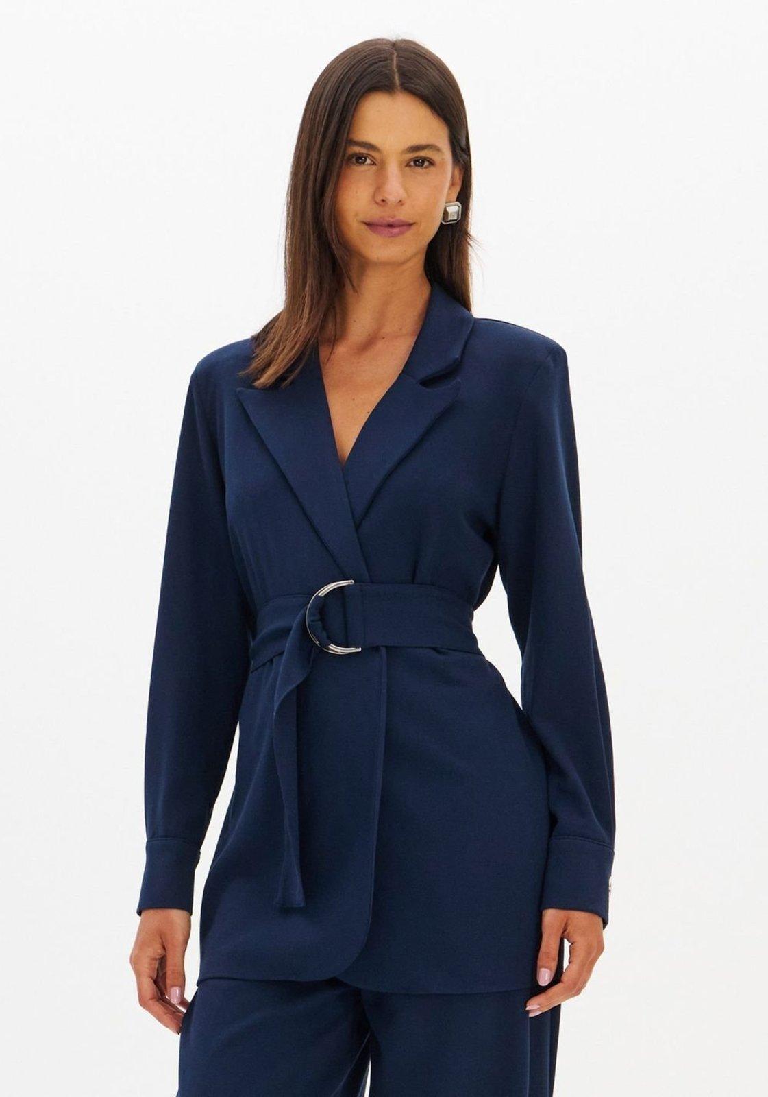 Blazer Manga Longa Com Amarração Lança Perfume
