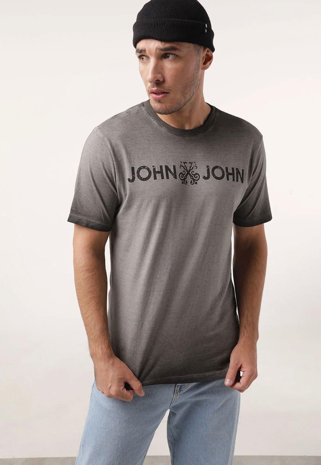 Camiseta John John Logo Grafite