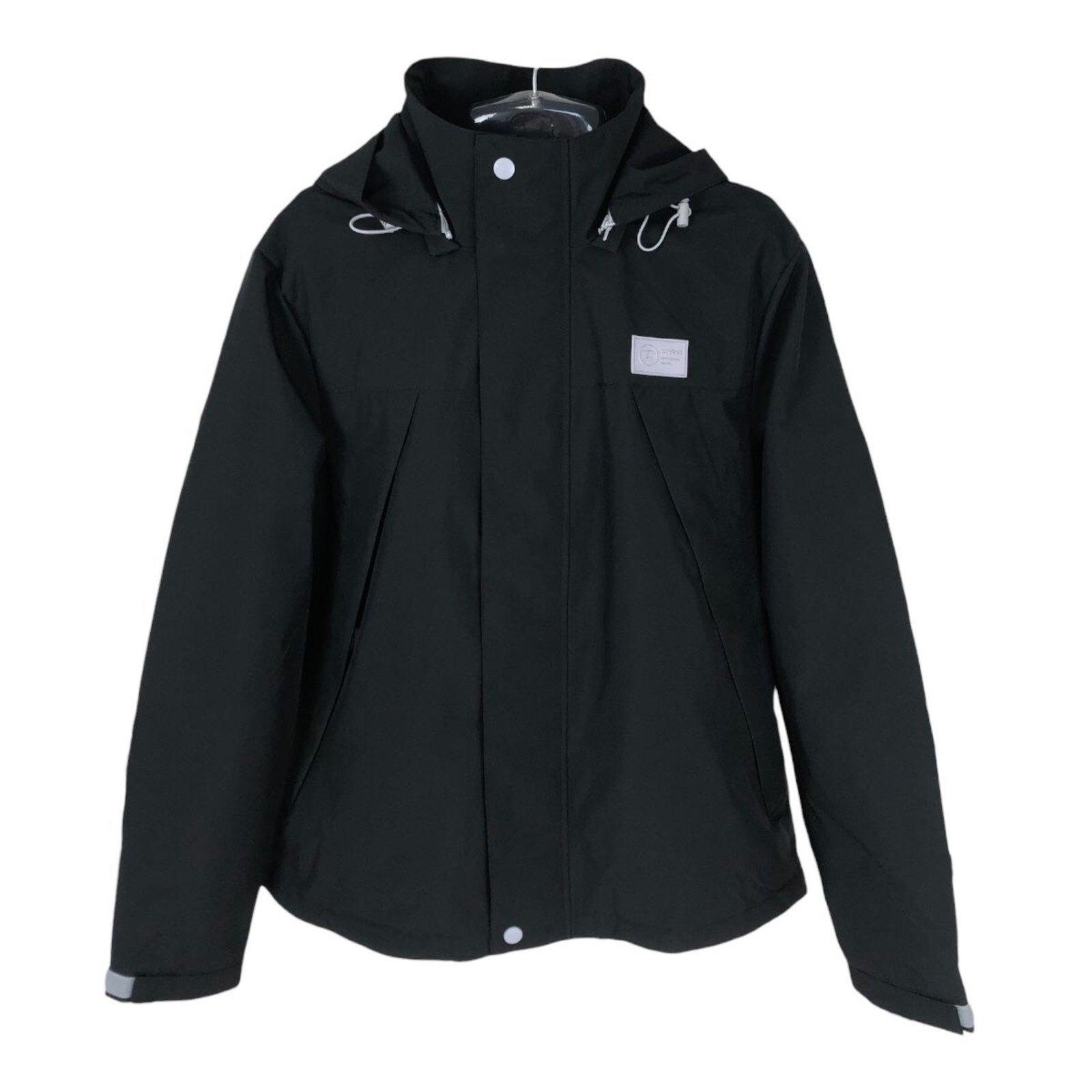 Jaqueta com Capuz Tecido Liso Colcci Preto