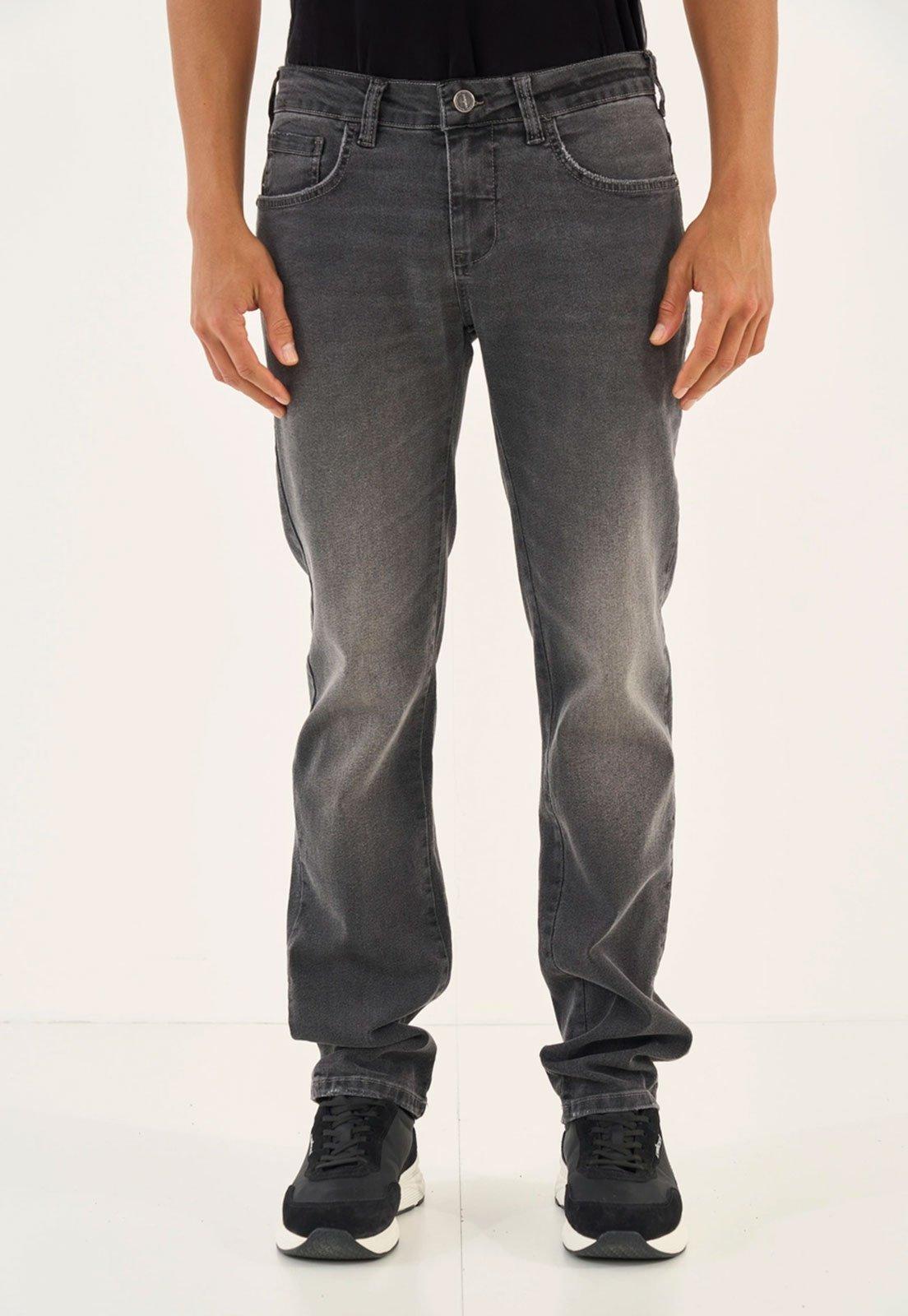 Calça Jeans Masculina Colcci Barra Reta Preta