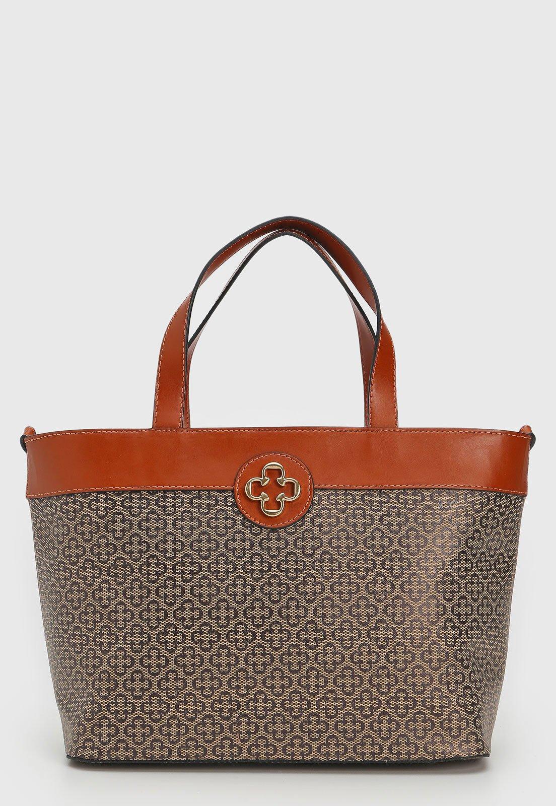 Bolsa Capodarte Monograma Caramelo